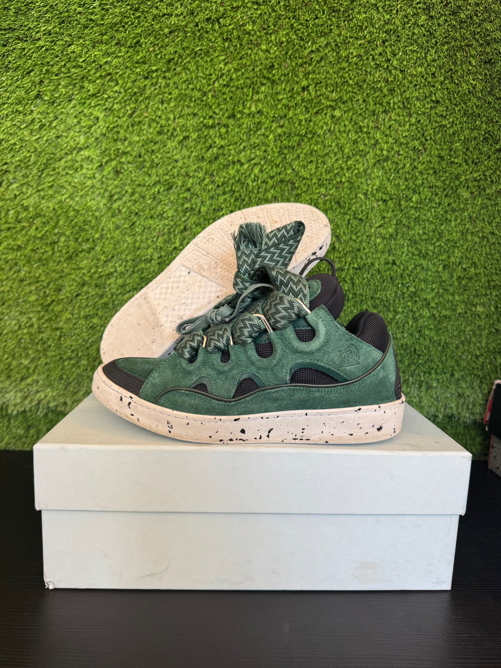 Lanvin Curb Green Black