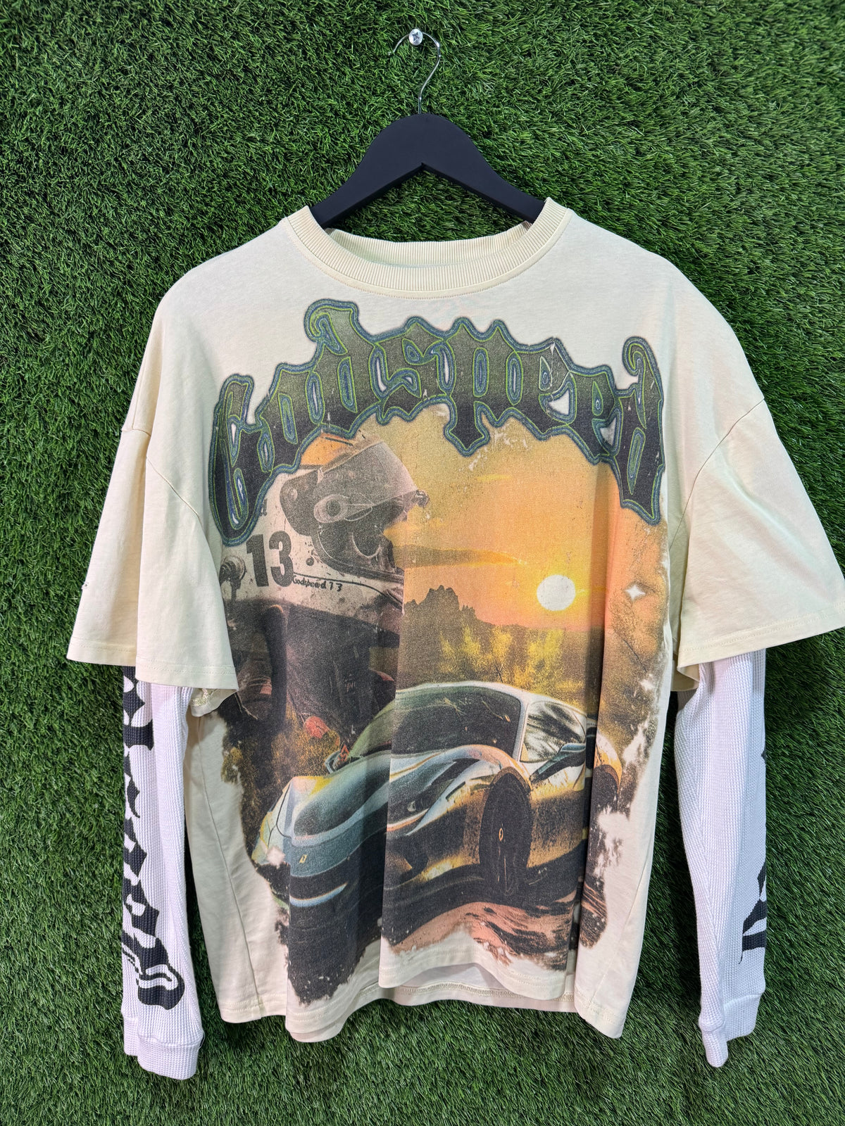 Godspeed Sunset Drift Layered Tee Bone