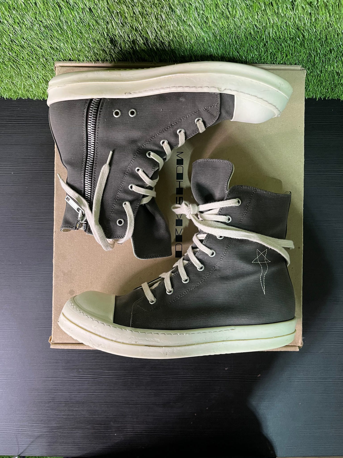 Rick Owens Hollywood DRKSHDW Pentagram High Dark Dust
