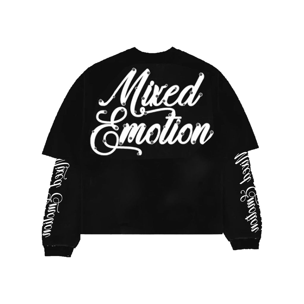 Mixed Emotions Blur Thermal Long Sleeve Tee Black