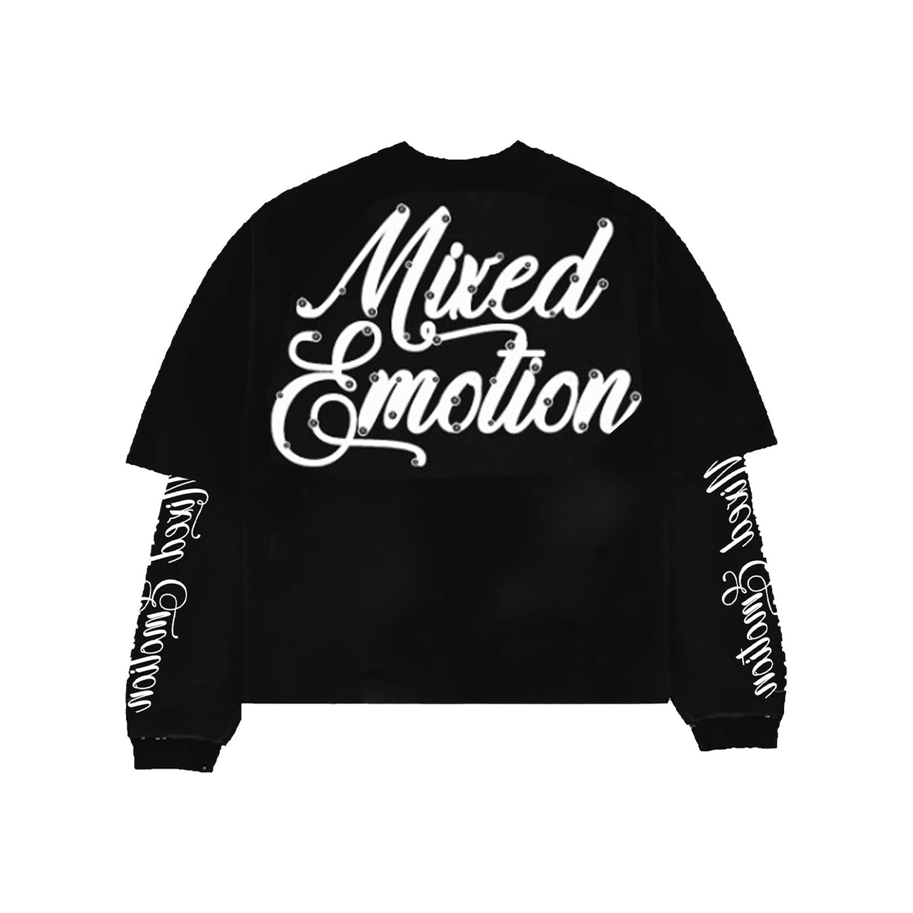 Mixed Emotions Blur Thermal Long Sleeve Tee Black
