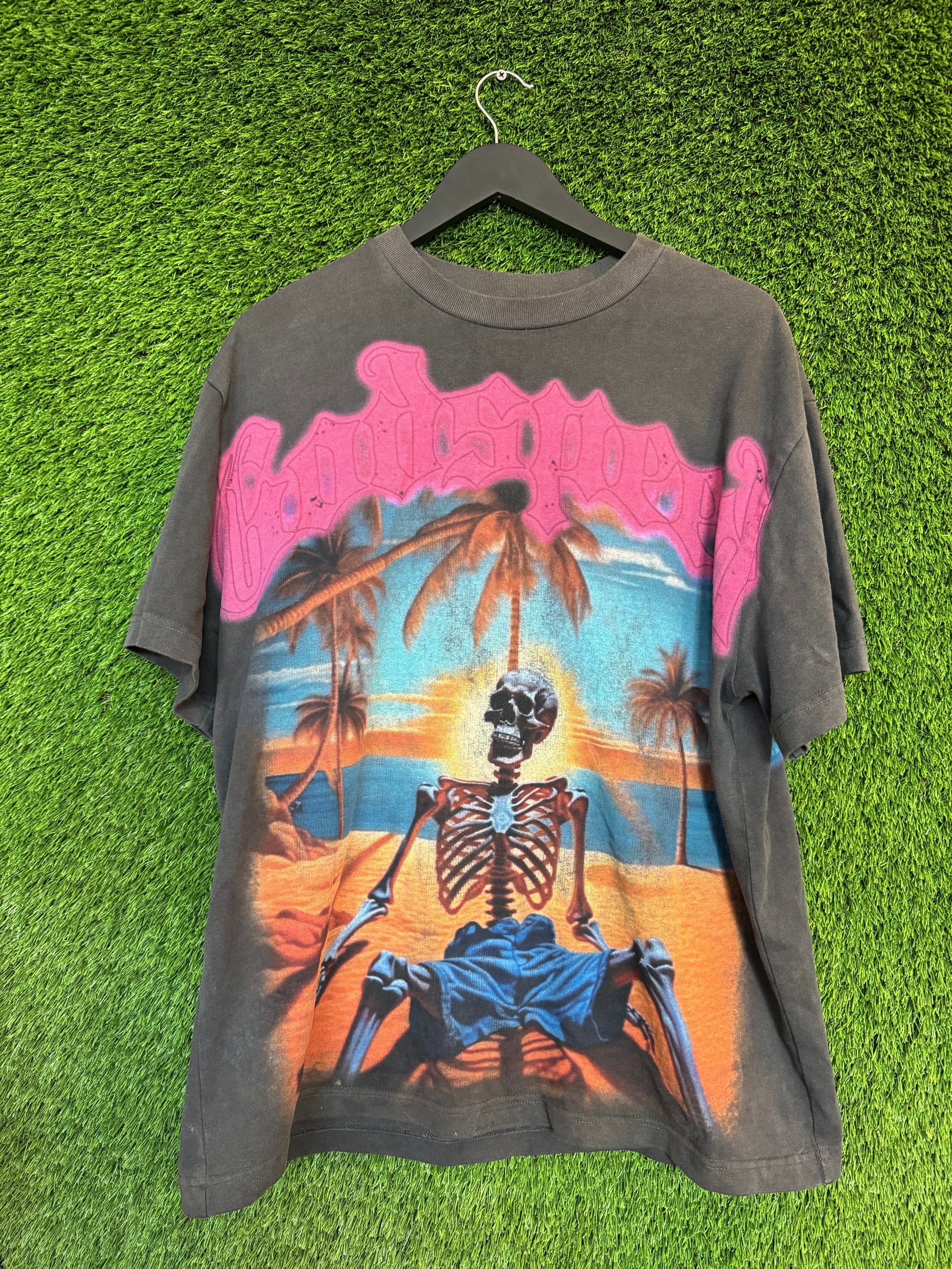 Godspeed Beach Skeleton Tee Black