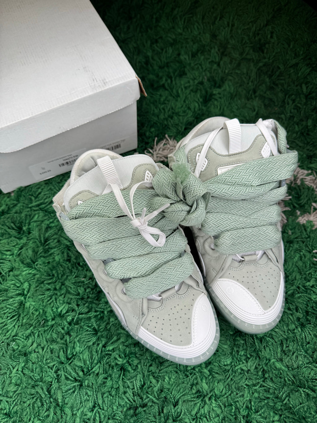 Lanvin curb sneaker light jade