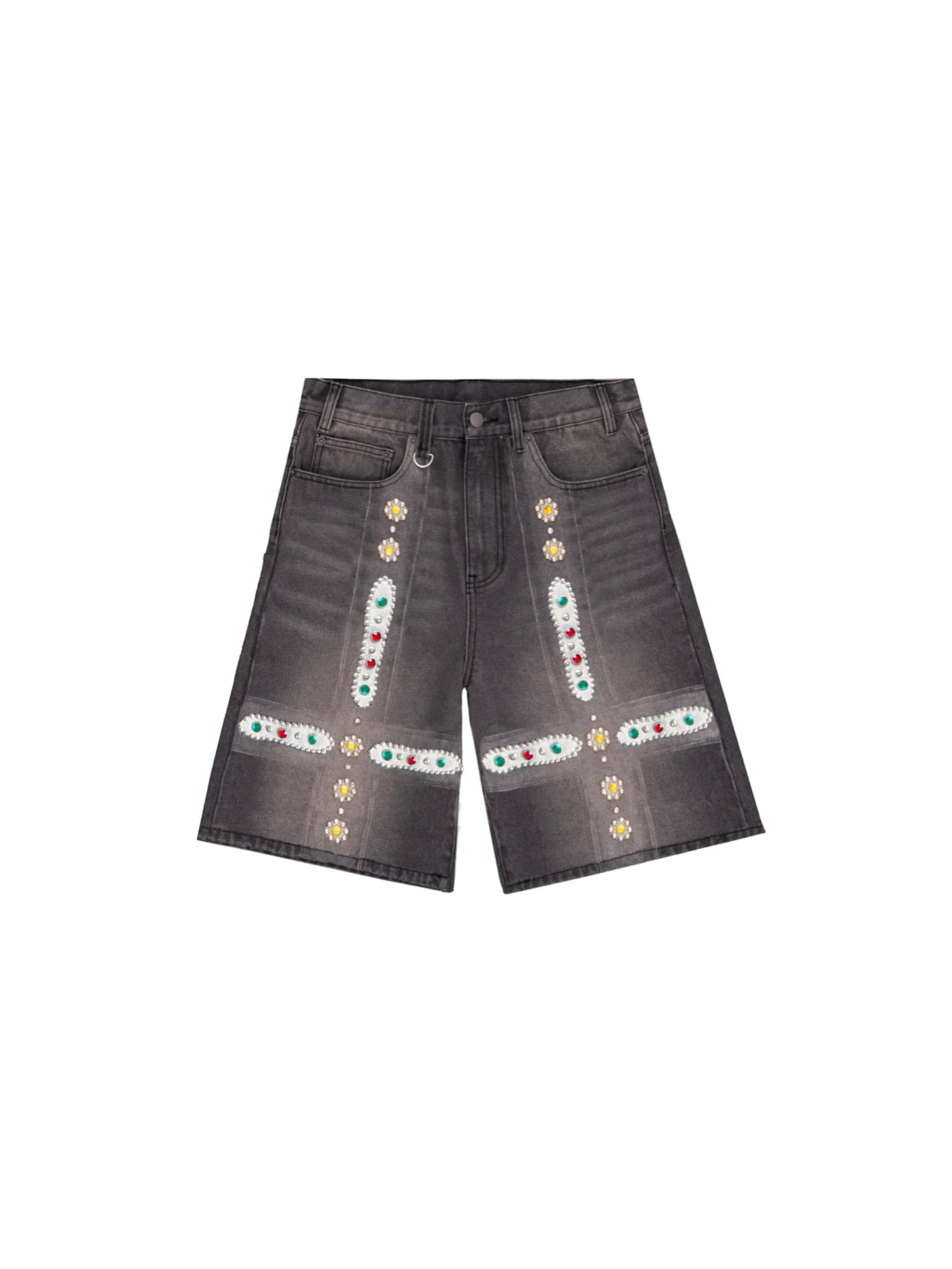 Bravest Studios grey studded jorts