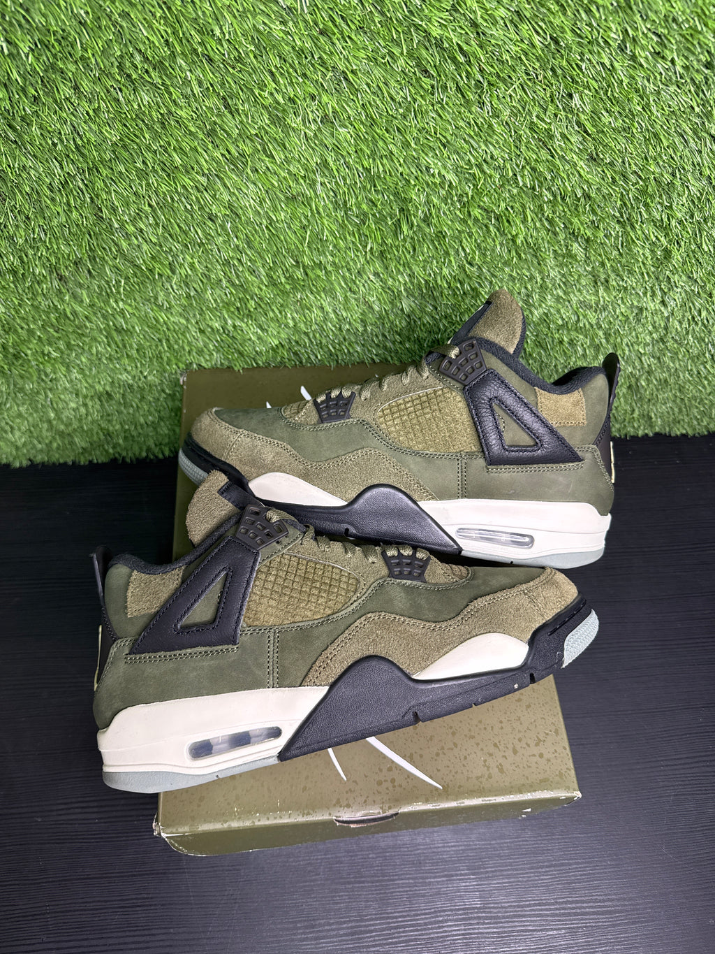 Jordan retro 4 craft olive