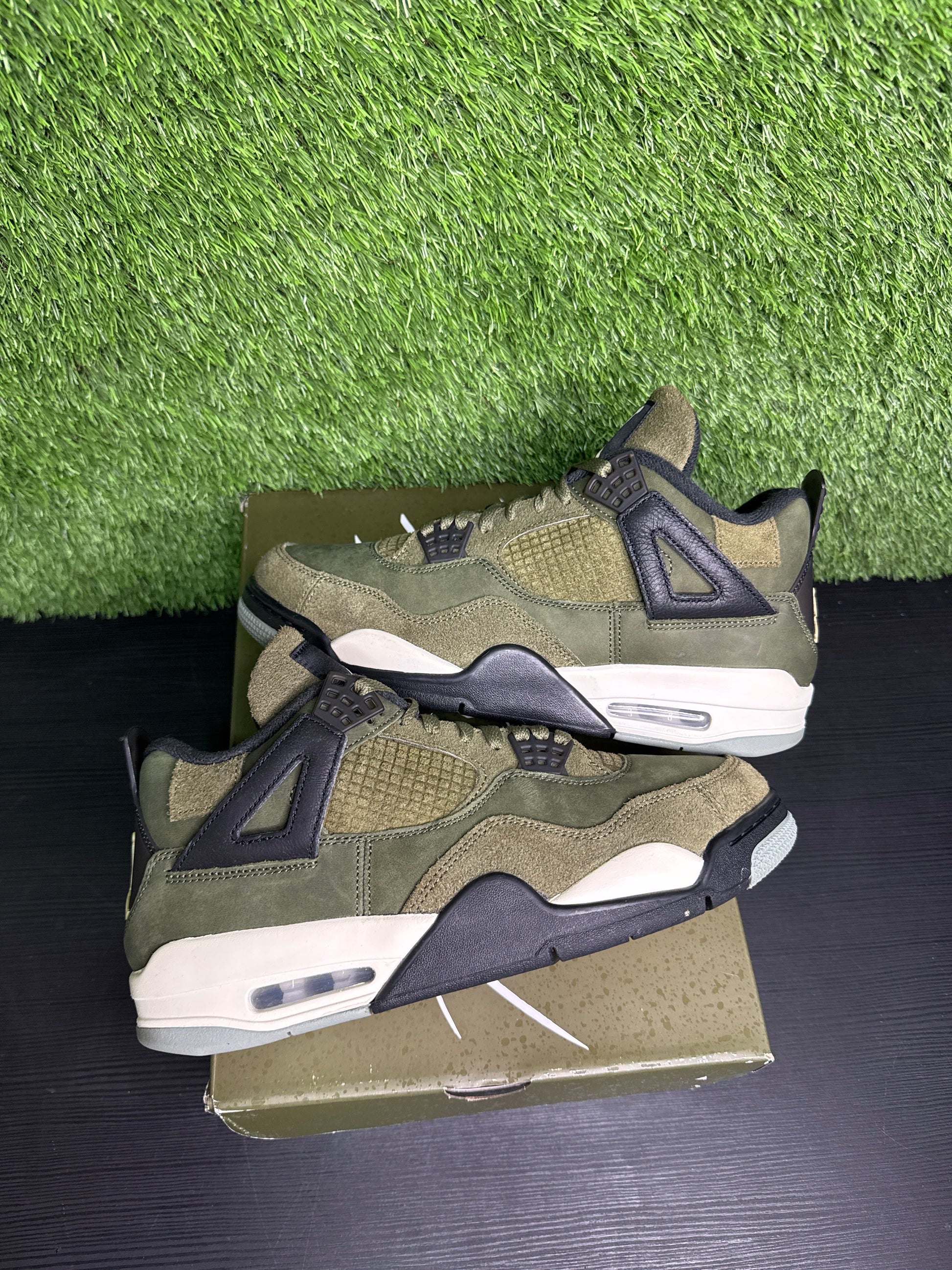 Jordan retro 4 craft olive