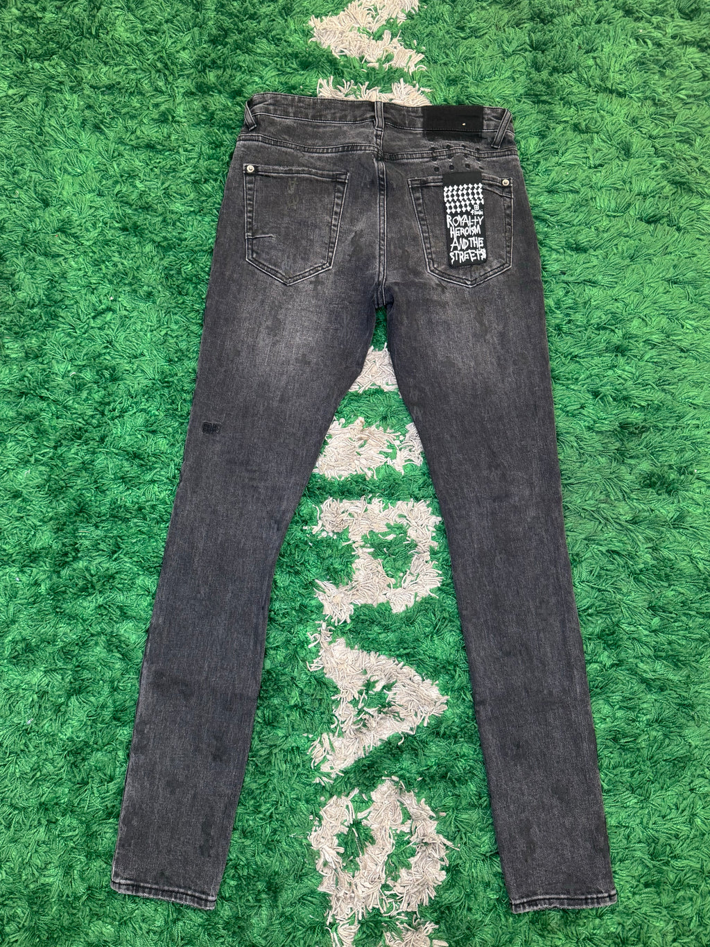Ksubi black all over logo denim