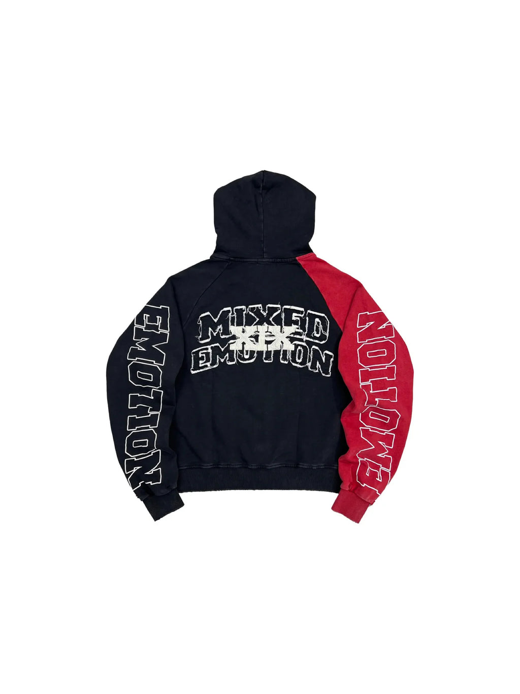 Mixed Emotions Red Split Decision Hoodie