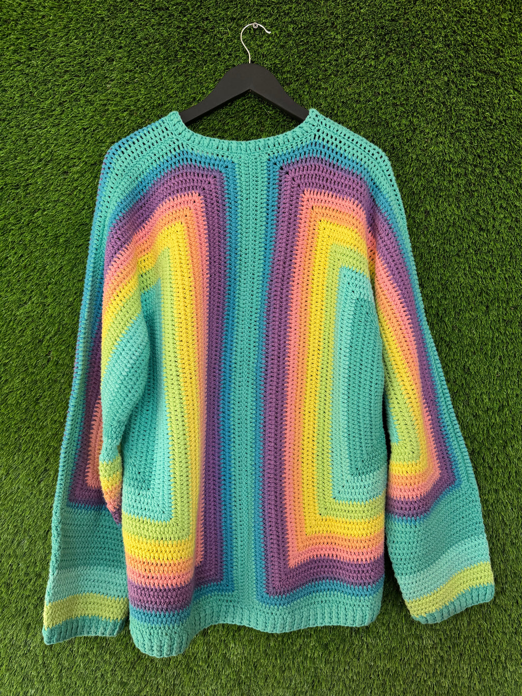 Supreme Hand Crocheted Sweater Multicolor