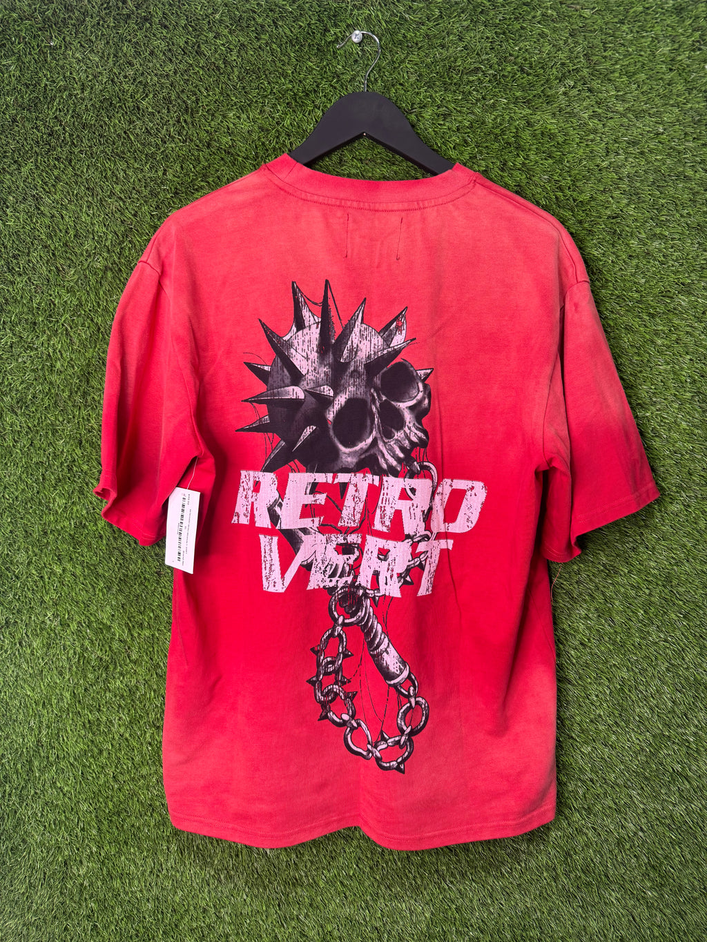 Retrovert red skull tee