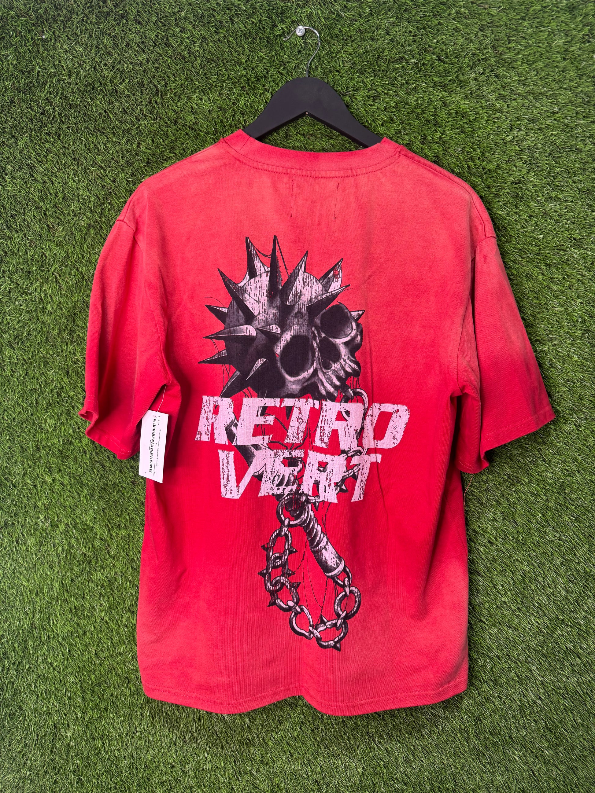Retrovert red skull tee