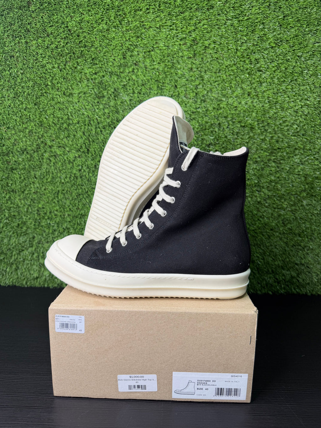 Rick Owens Hollywood DRKSHDW High Black Milk