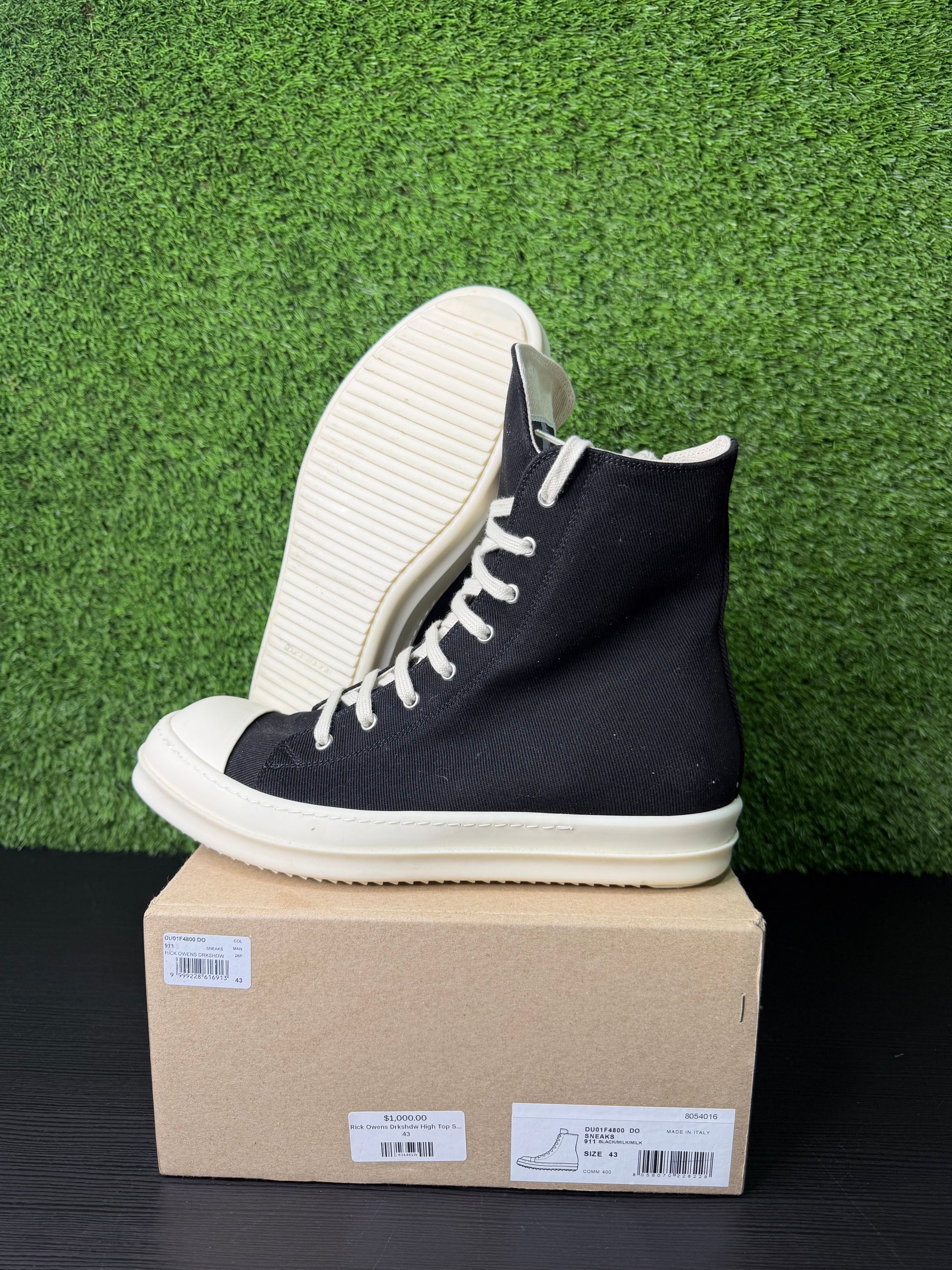 Rick Owens Hollywood DRKSHDW High Black Milk