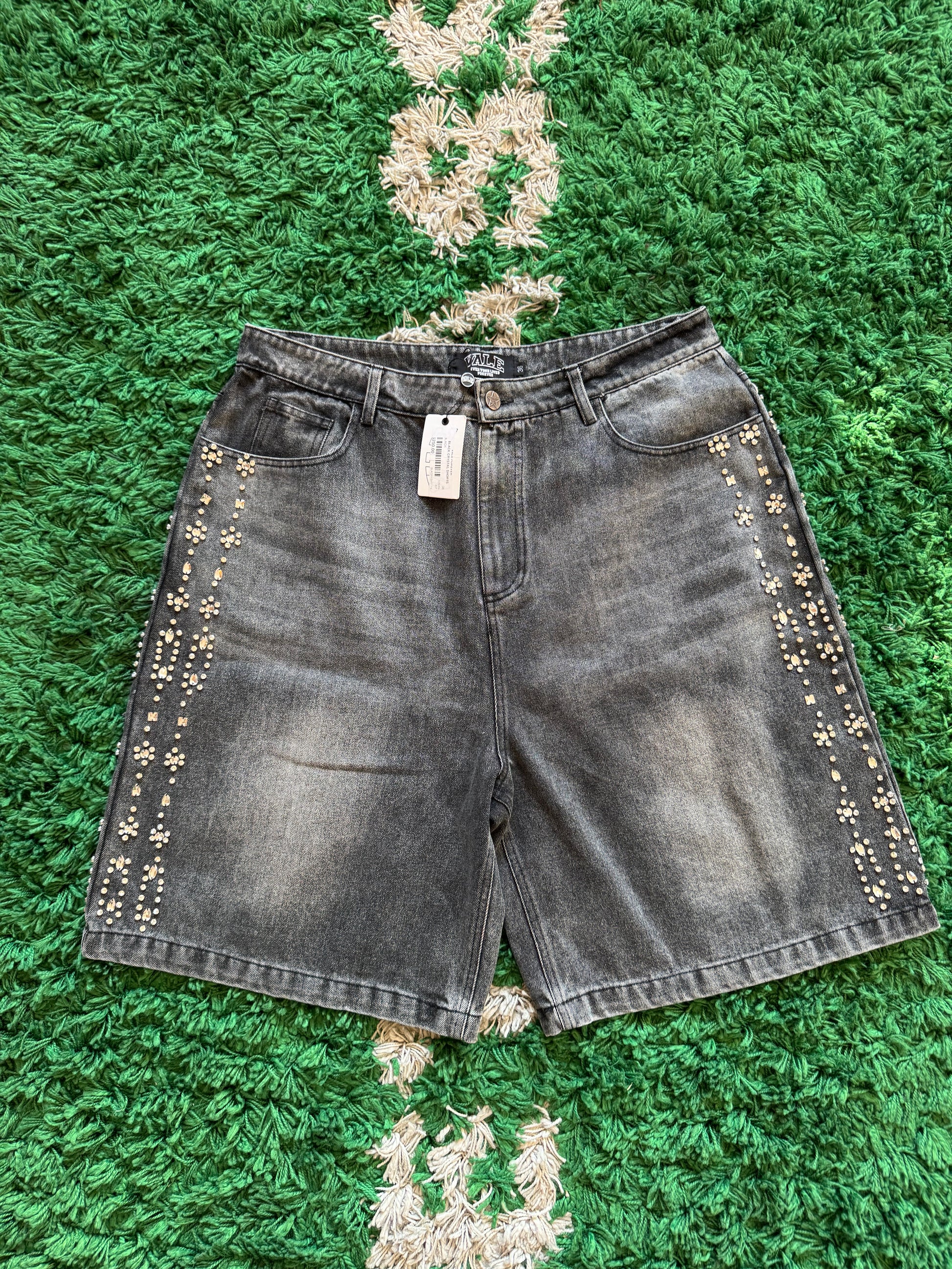 Vale black crystal shorts