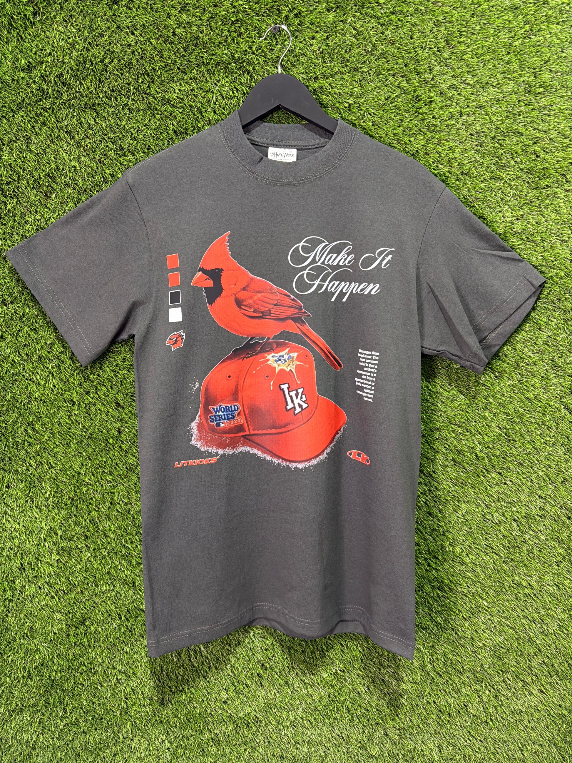 Lit Kicks Make It Happen Cardinal Tee