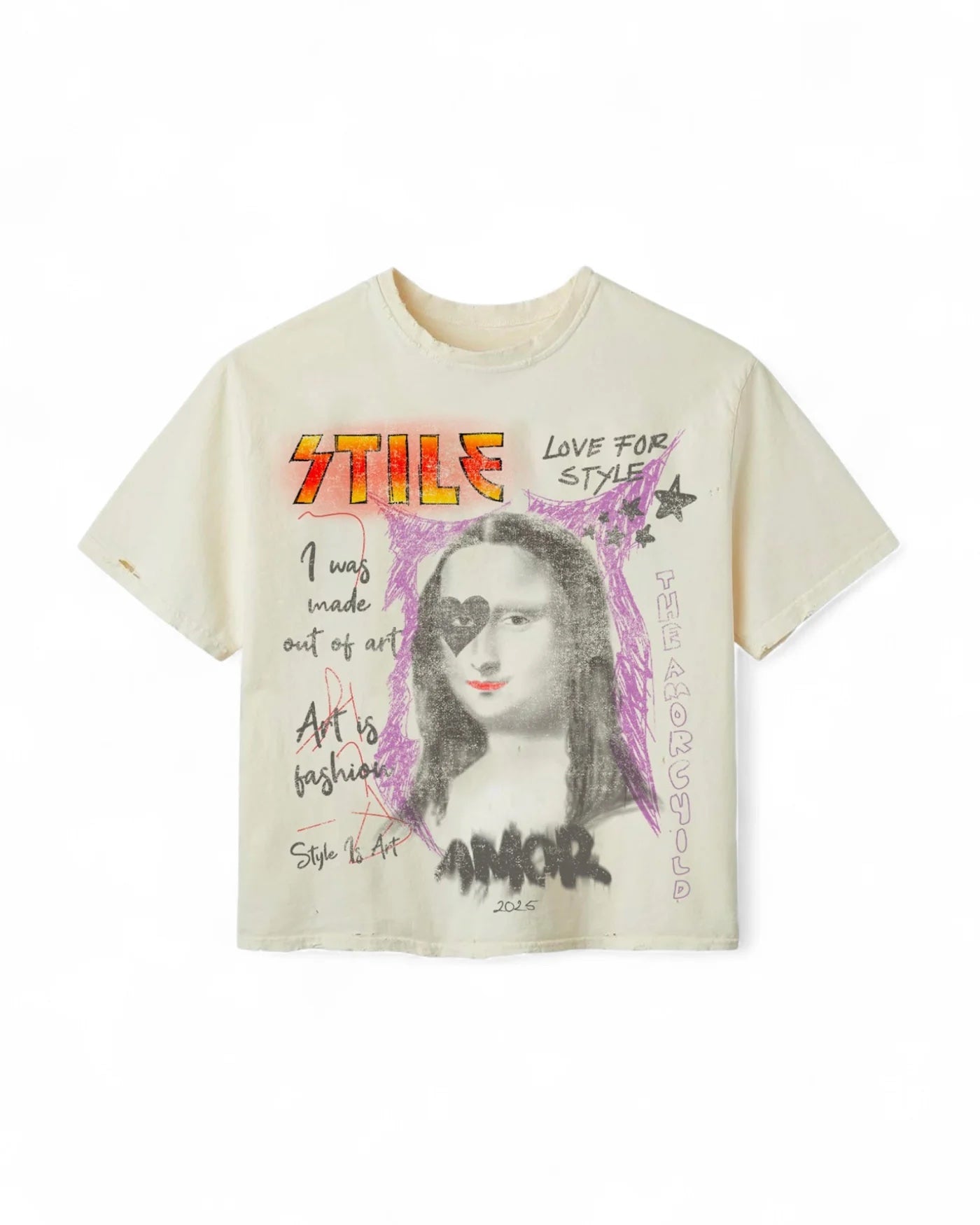 Stile DeAmor Cream Monalisa Tee
