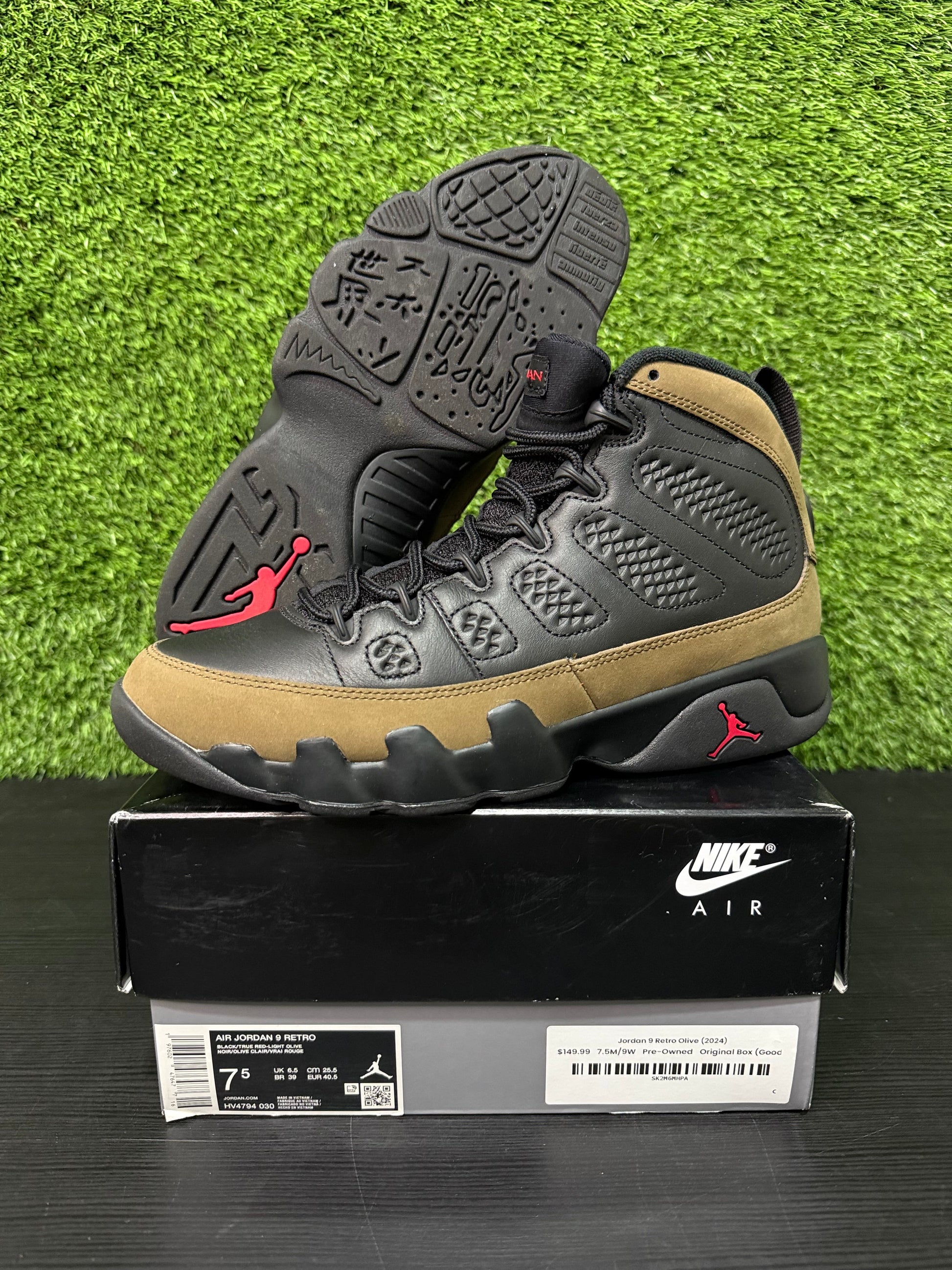 Jordan 9 Olive