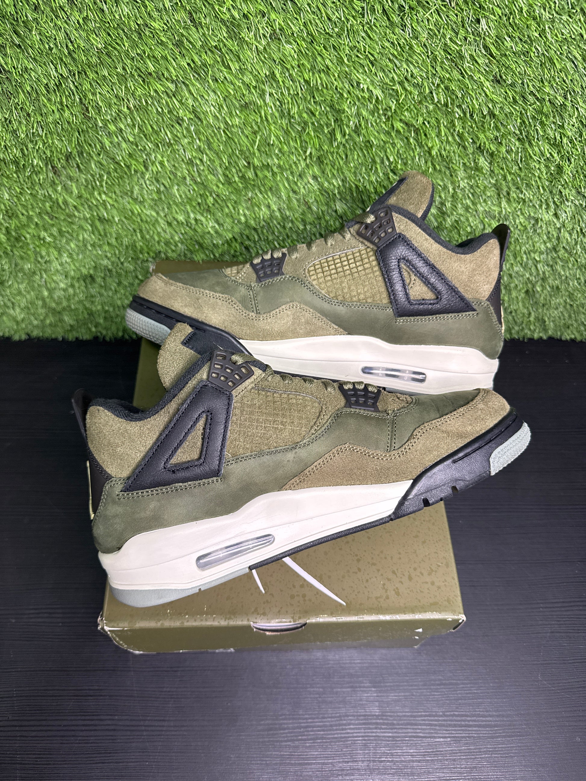 Jordan retro 4 craft olive