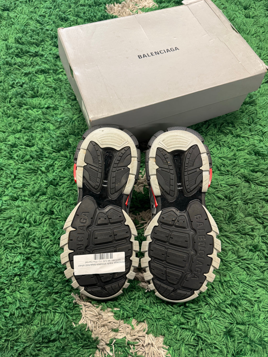 Balenciaga Track Black Red White Silver