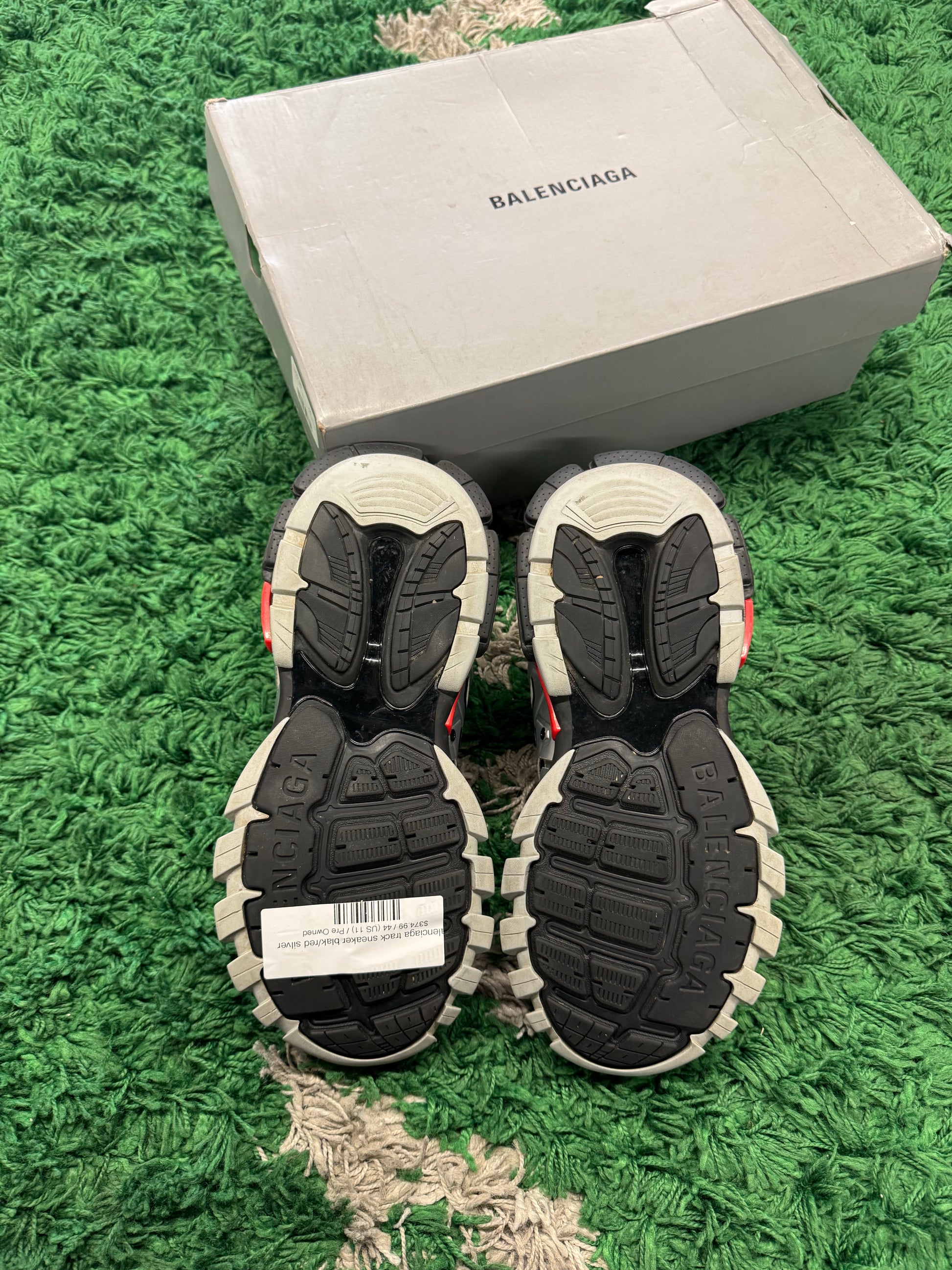Balenciaga Track Black Red White Silver