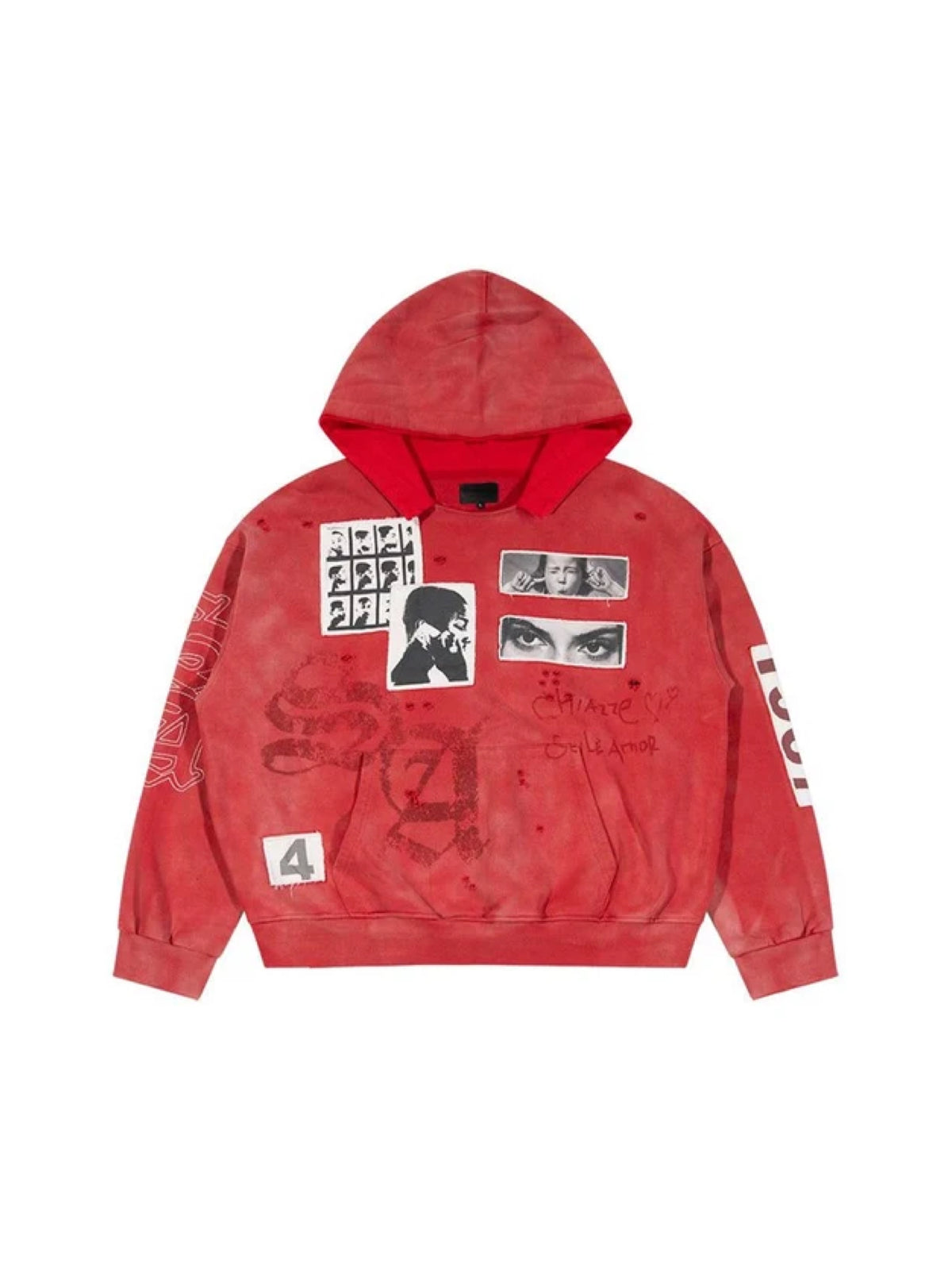 Stile De Amor Rosso Hoodie