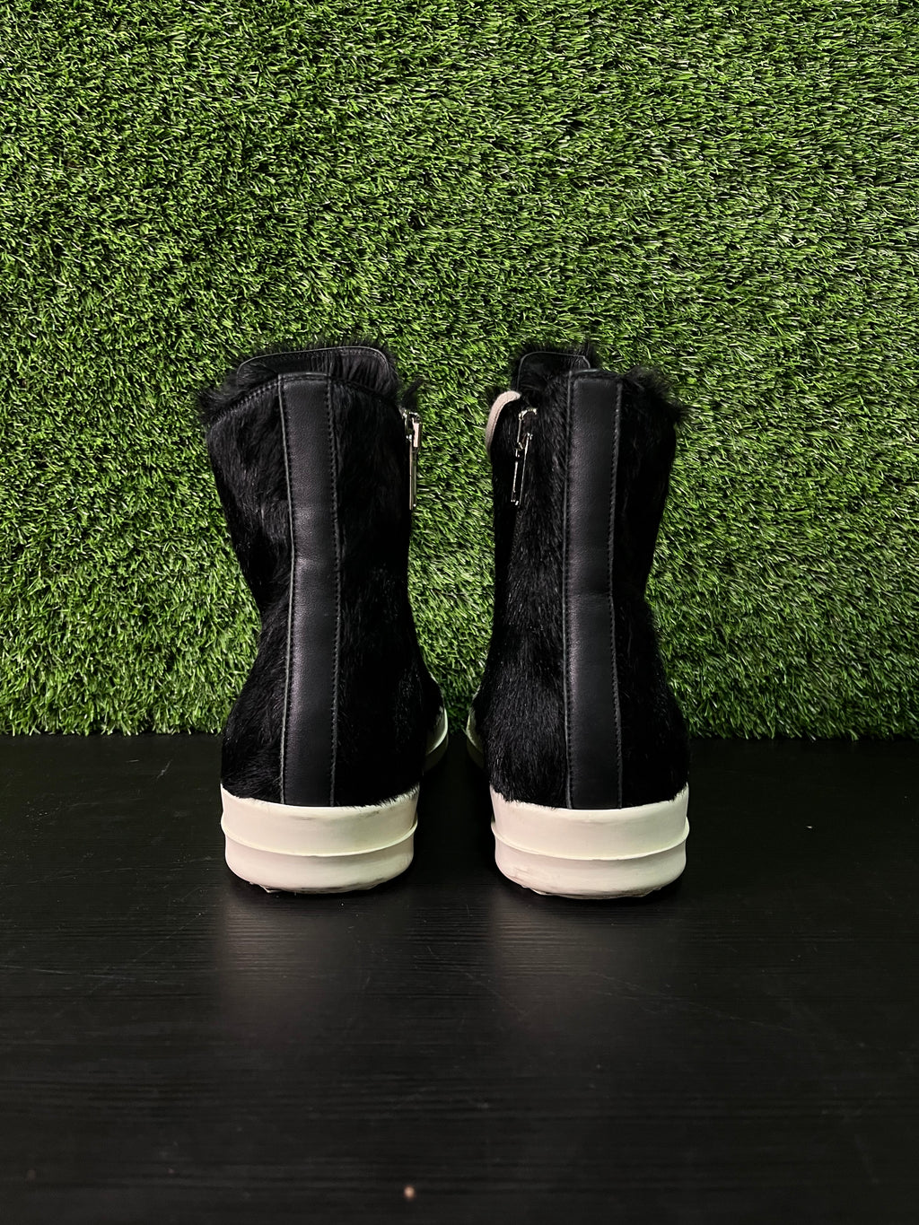 Rick Owens Strobe High Pony Hair Black