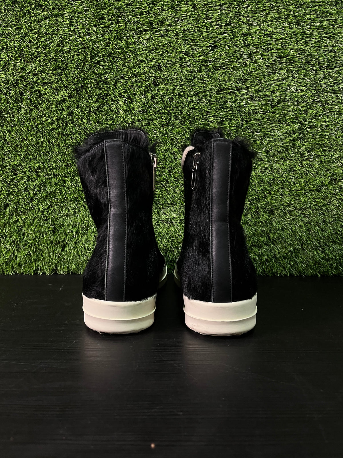 Rick Owens Strobe High Pony Hair Black