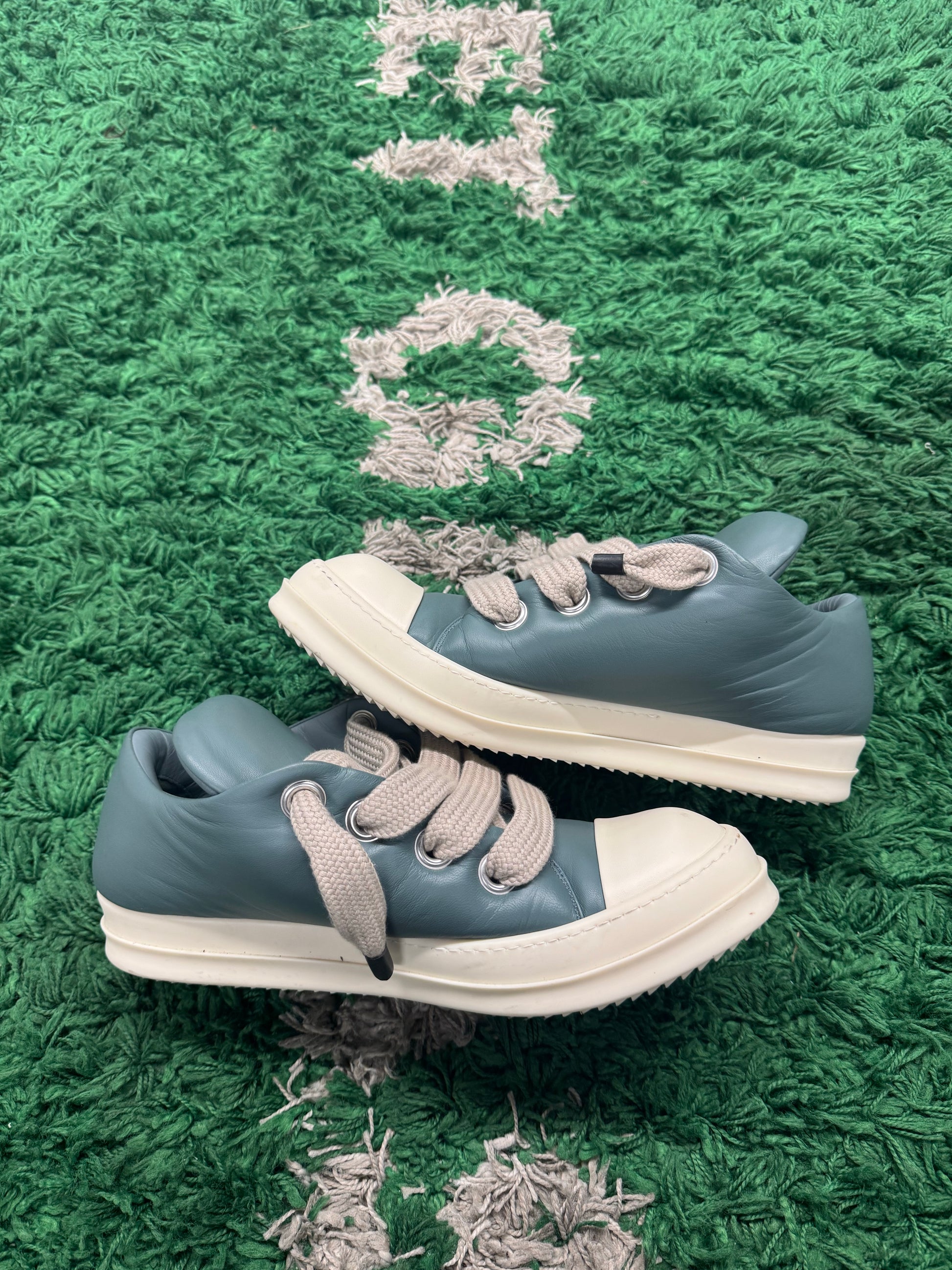 Rick Owen’s Hollywood Jumbo laced low “Mouthwash Milk”