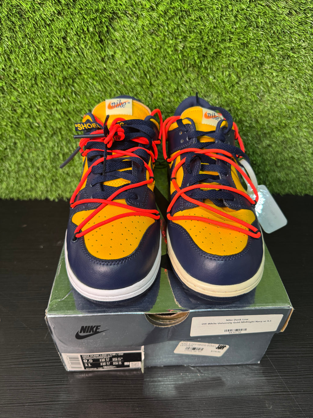 Nike off white rubber dunk Michigan