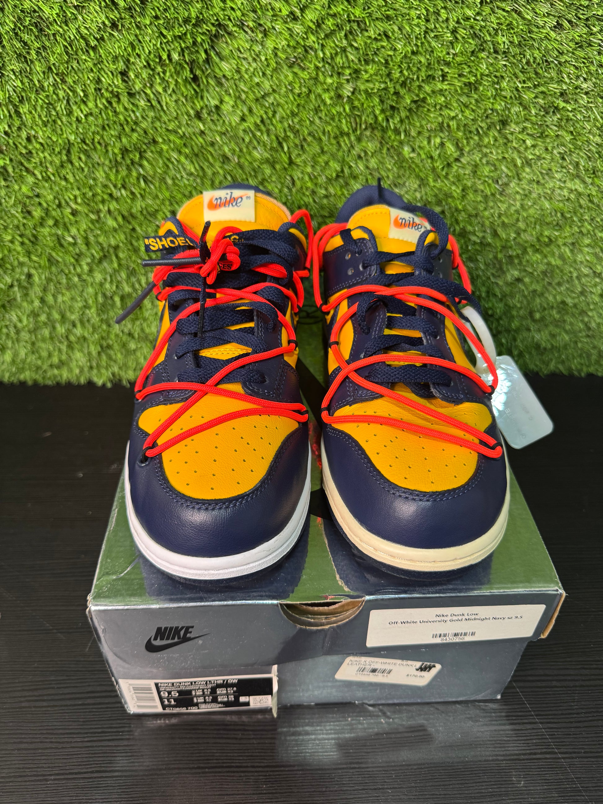 Nike off white rubber dunk Michigan