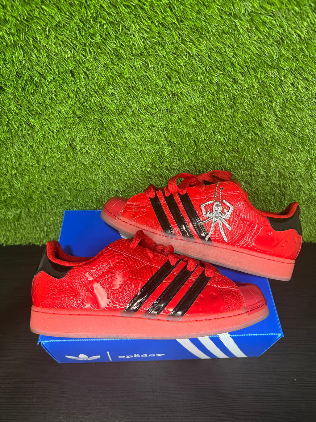 Adidas x Sp5der superstar red black