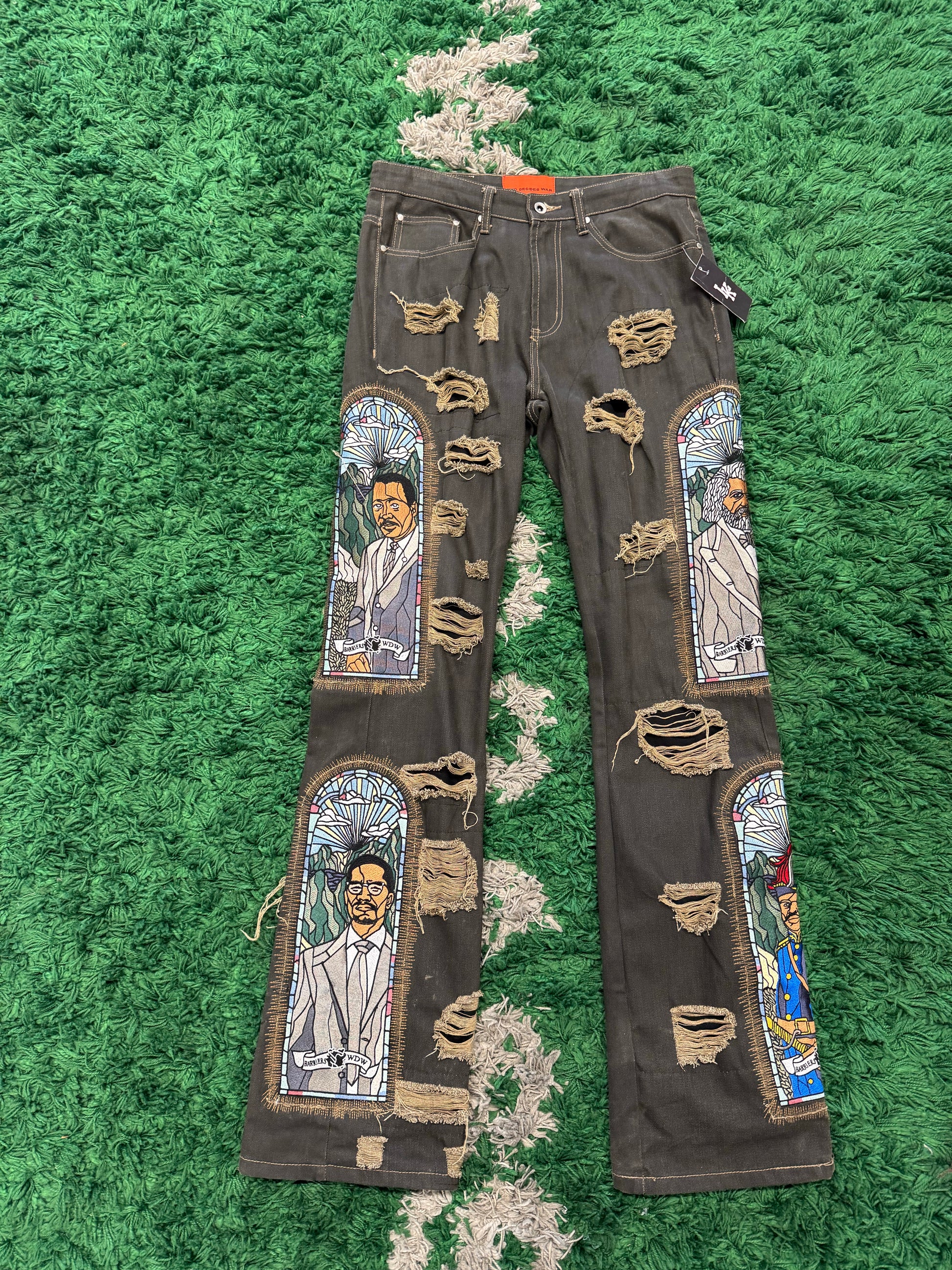 Who Decides War Olive Patchwork