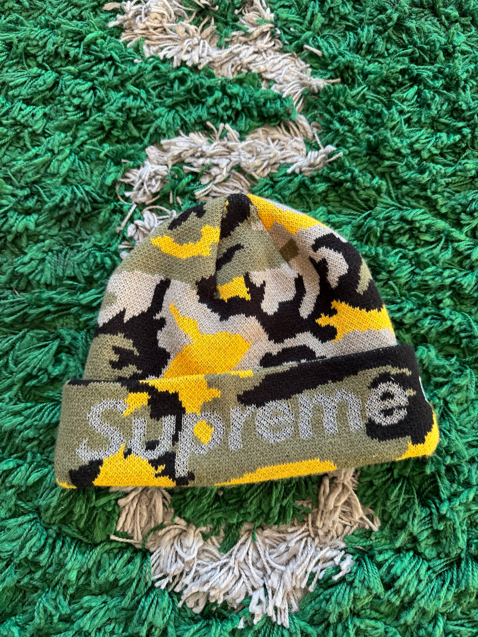 Supreme New Era Camo 3M Beanie