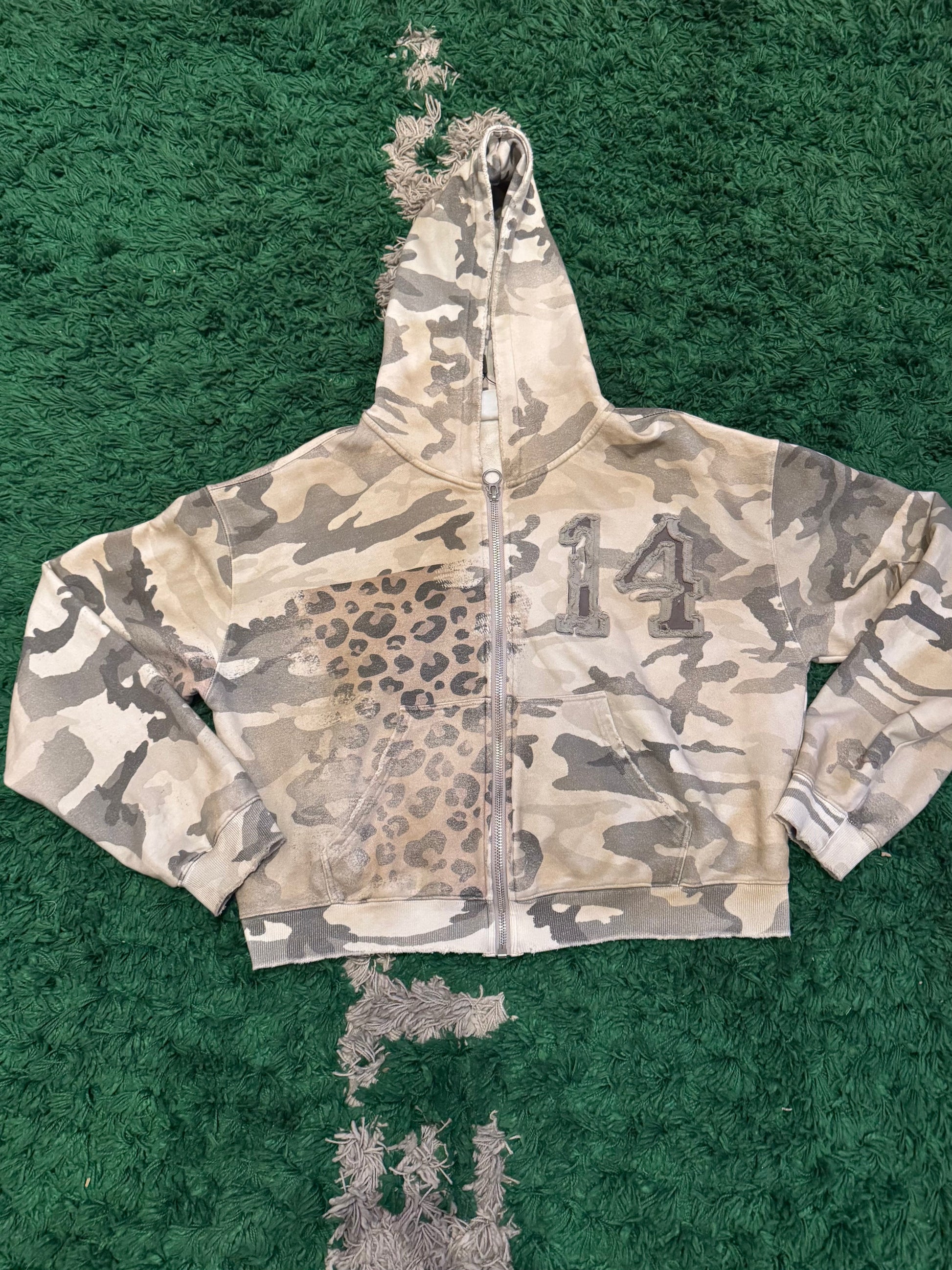 Vale forever Cheetah camo Zip Up