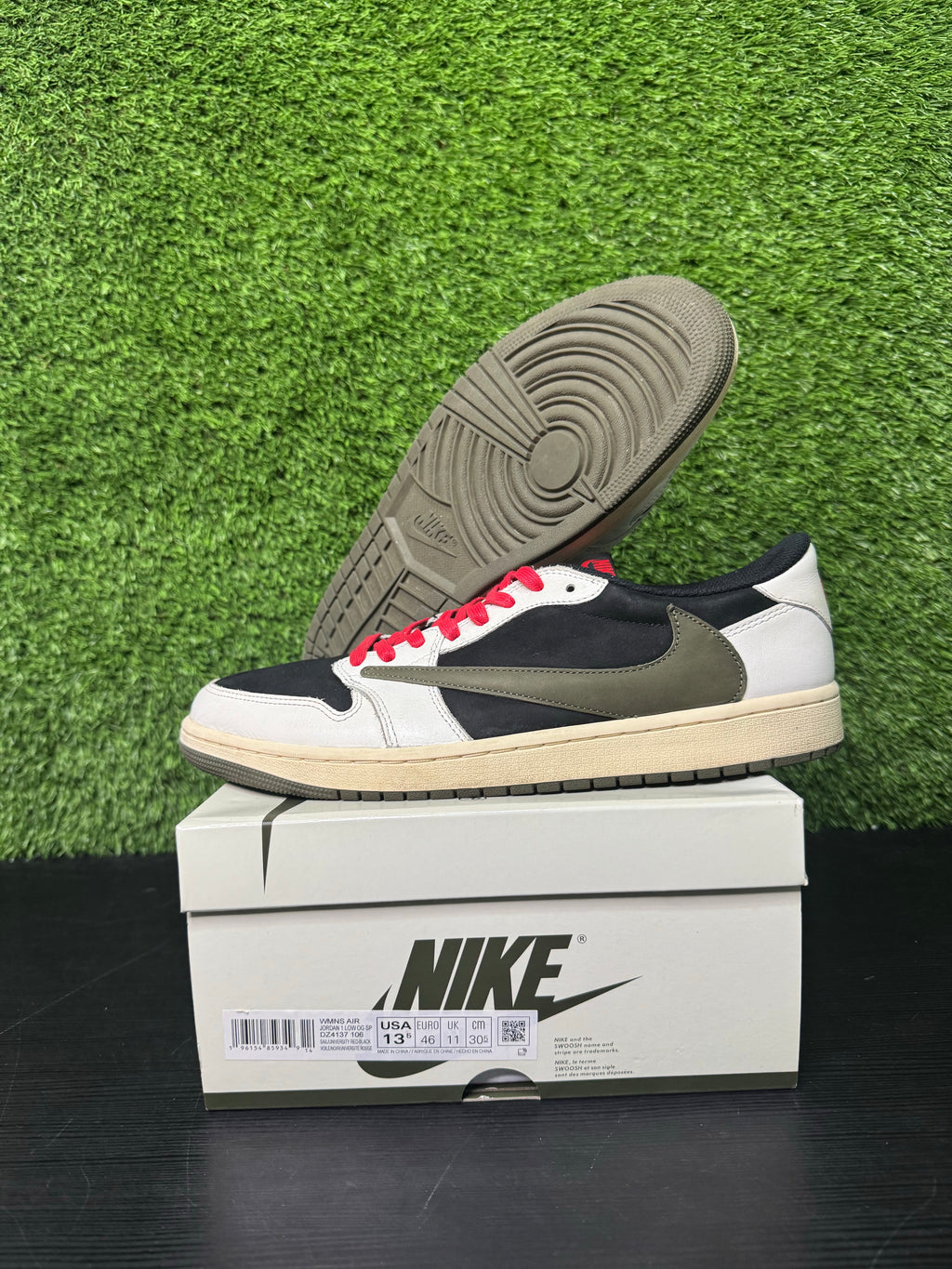 Jordan 1 Retro Low OG SP Travis Scott Olive (Women's)