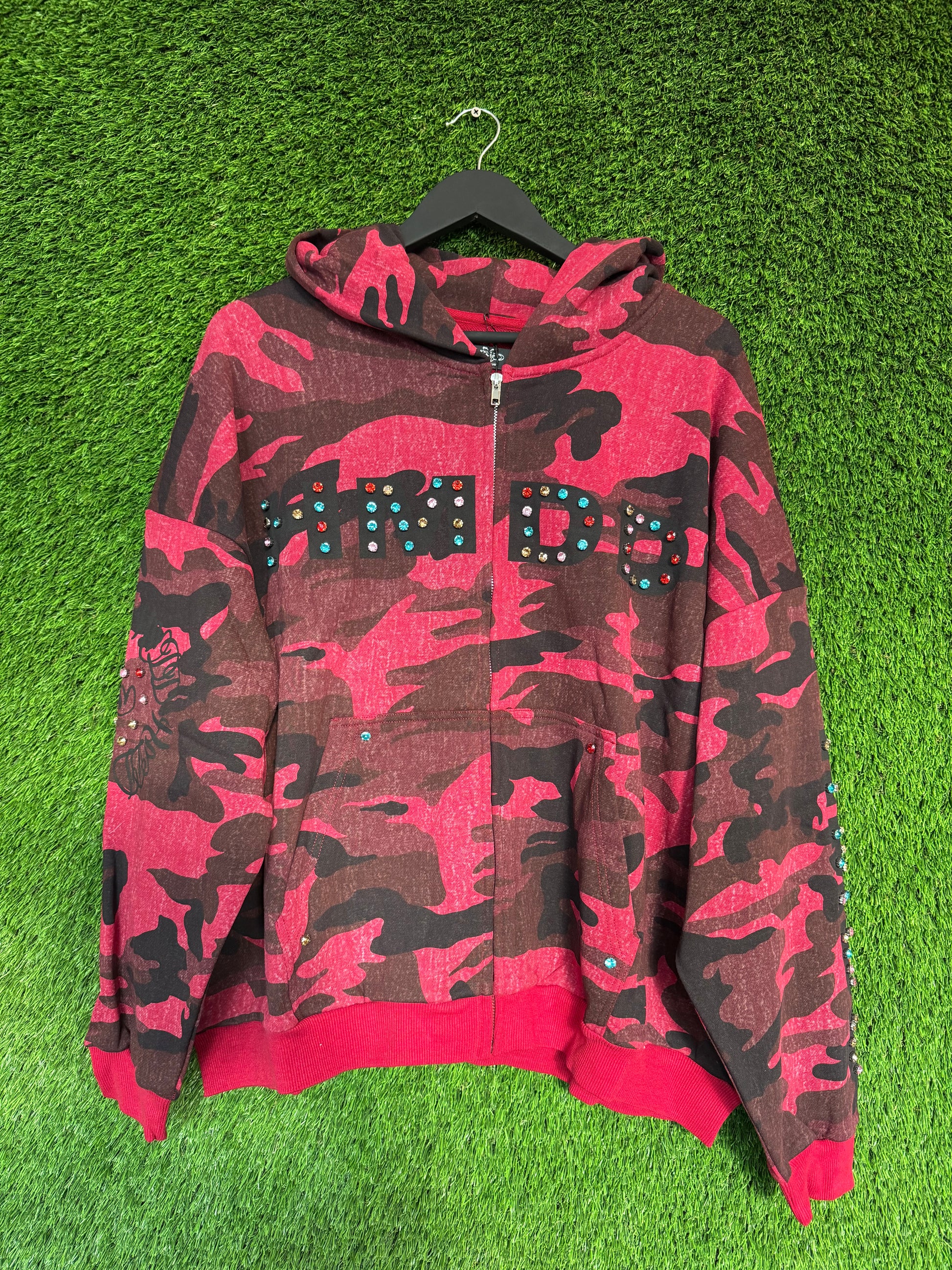 HMDD Red Camo Chimestone Zip Up
