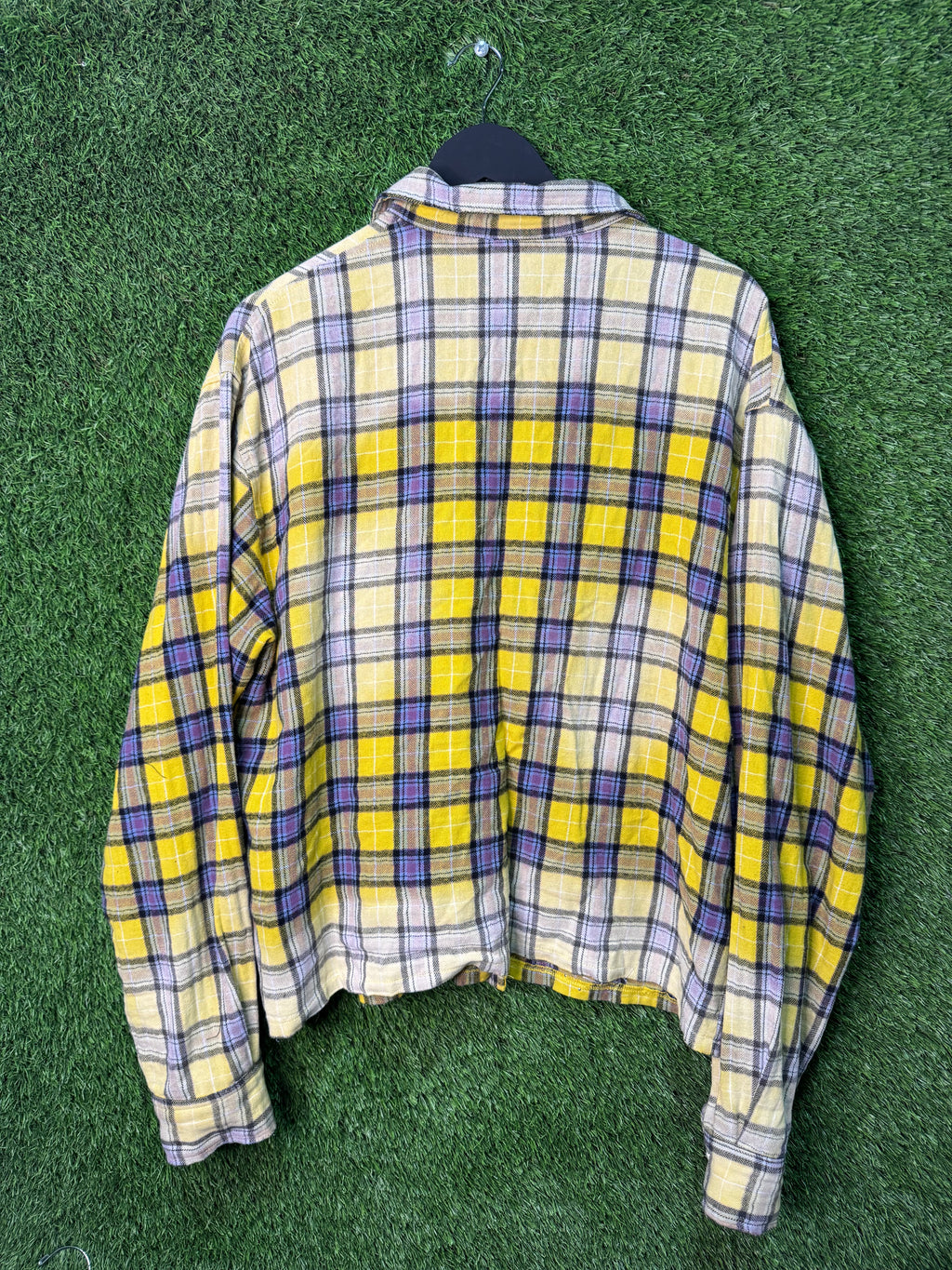 Valley dreams yellow rhinestone flannel