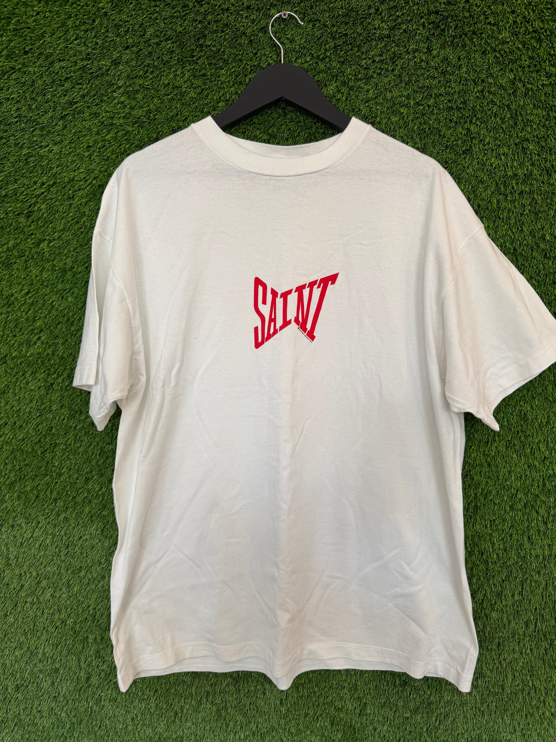 Saint Micheal red logo tee