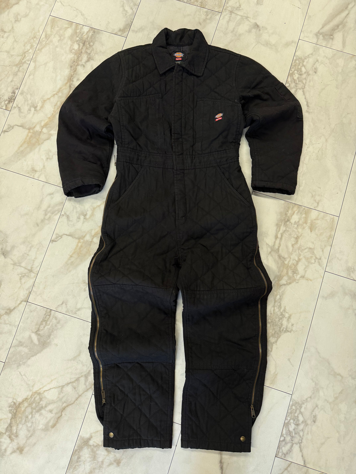 Supreme Dickies Quilted Denim Coverall Black