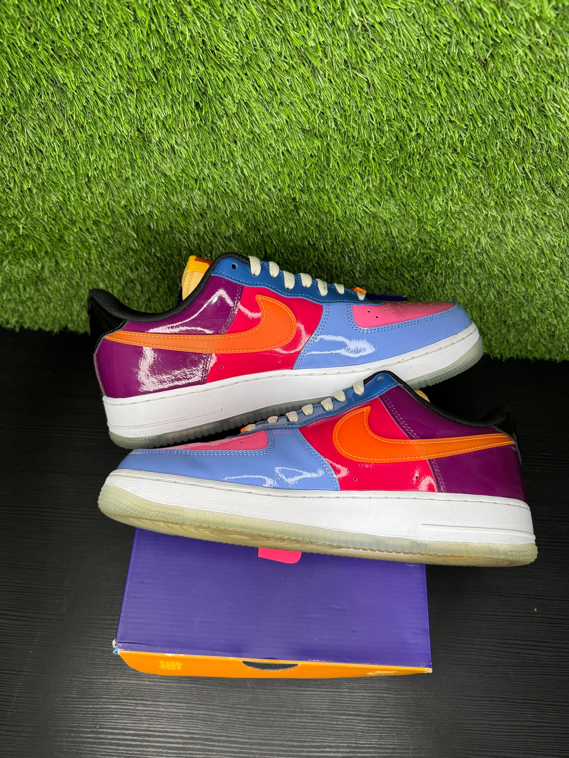 Nike AF1 Undefeated Multi-patent pink prime