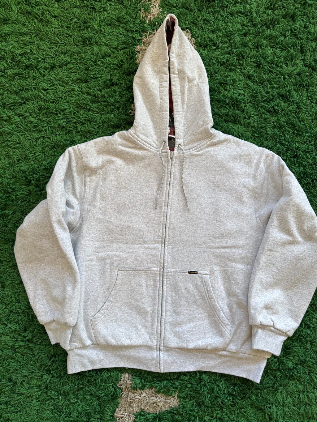 Supreme reversible work zip up hoodie