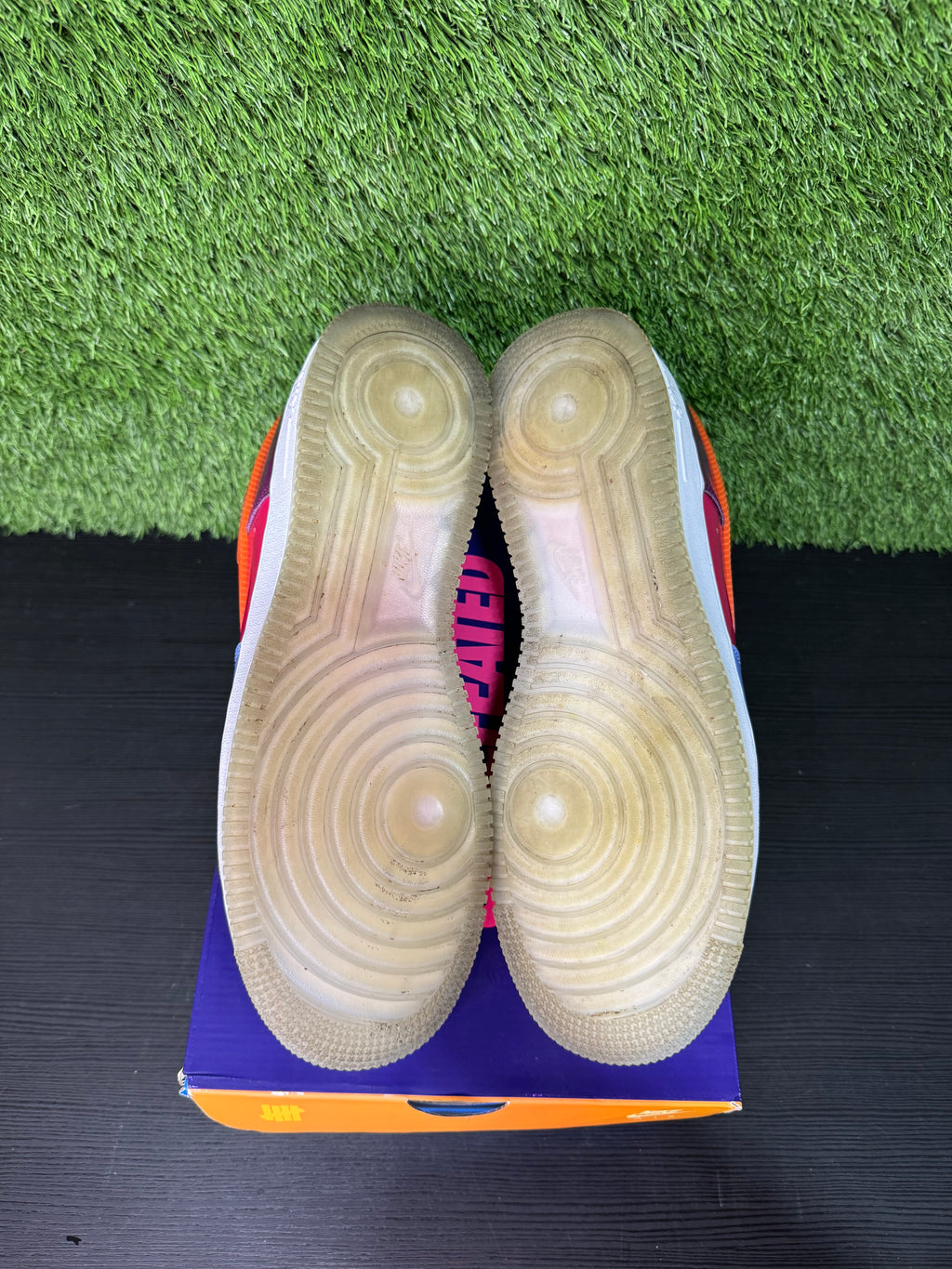 Nike AF1 Undefeated Multi-patent pink prime
