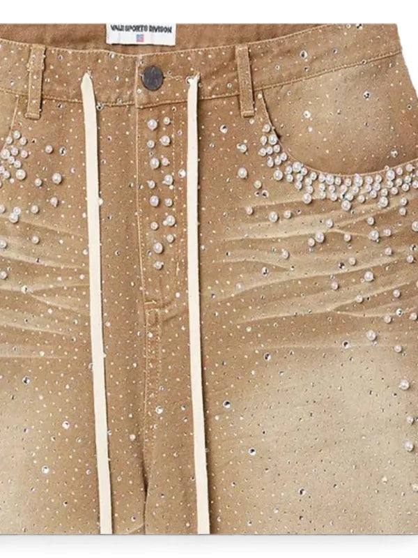 Vale Forever Sandstorm Jorts Tan
