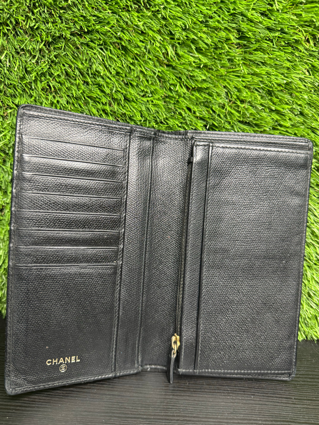 Chanel vintage black wallet