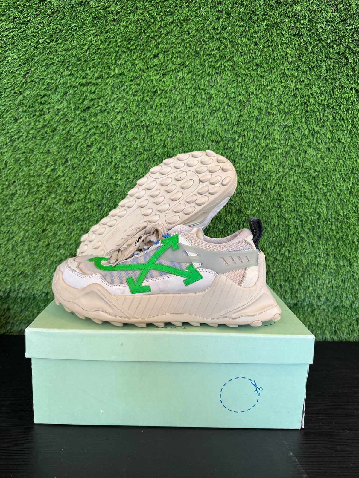 Off-White Odsy-1000 Beige Green