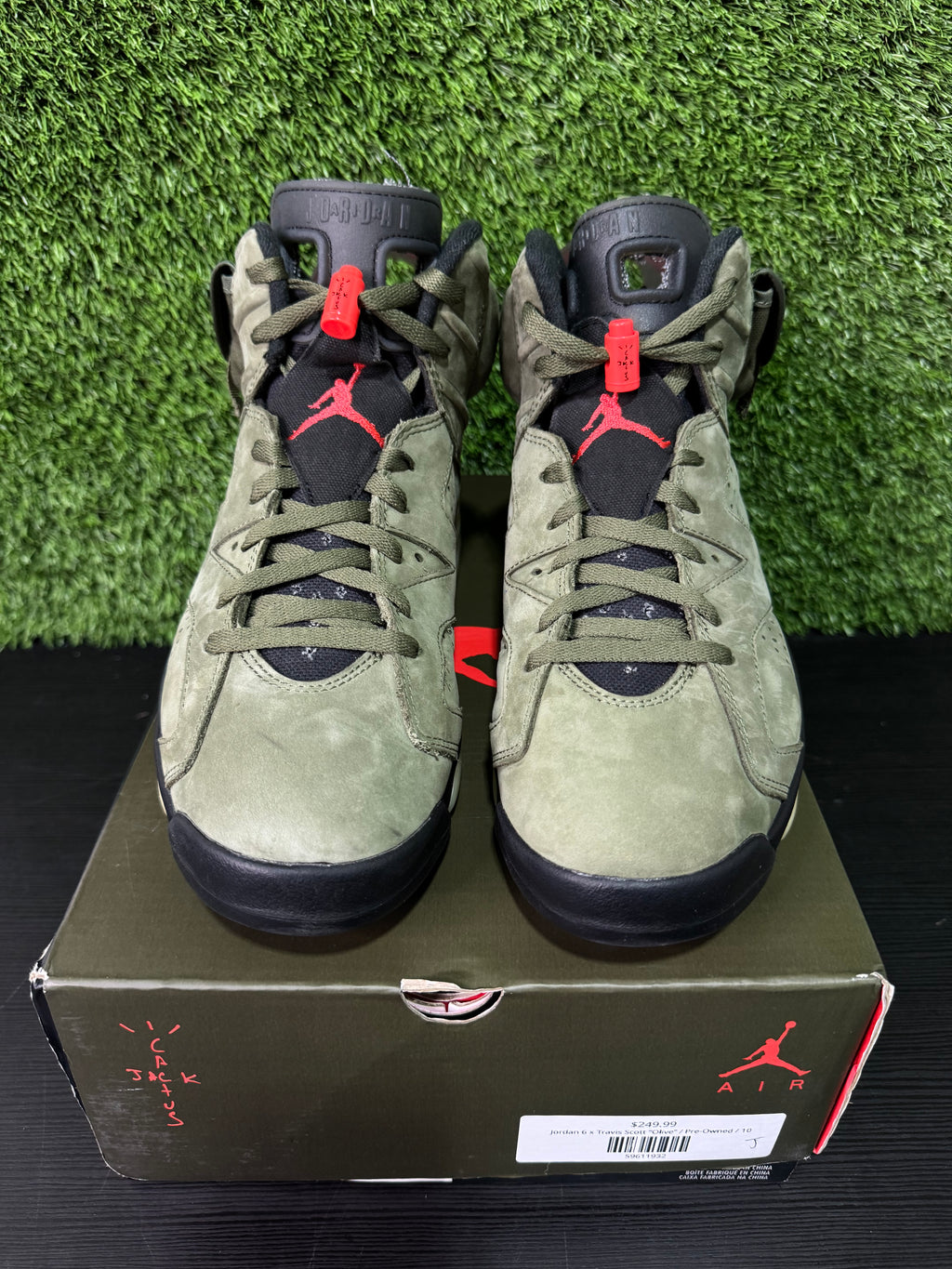 Jordan 6 Travis Scott Olive