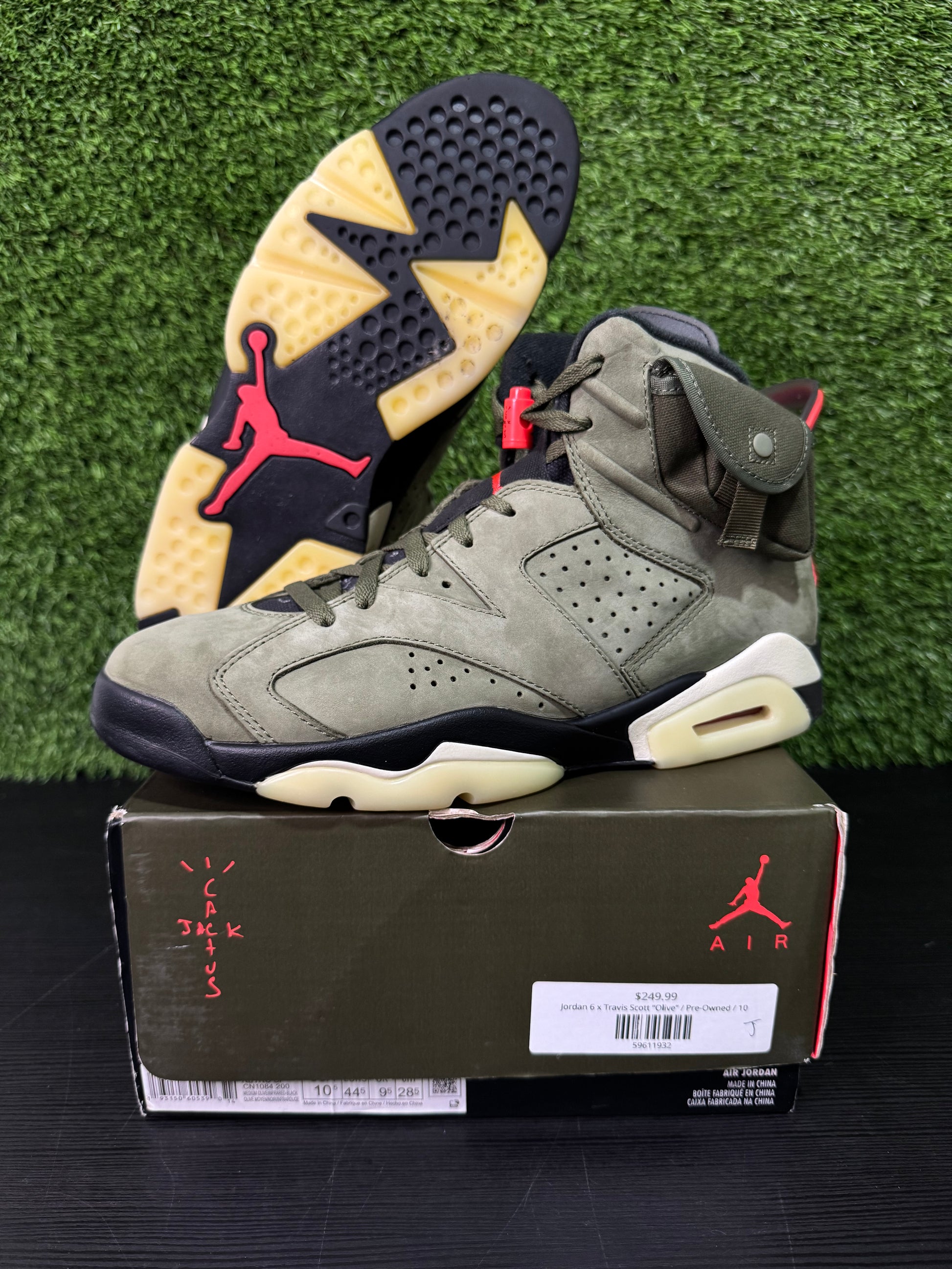 Jordan 6 Travis Scott Olive