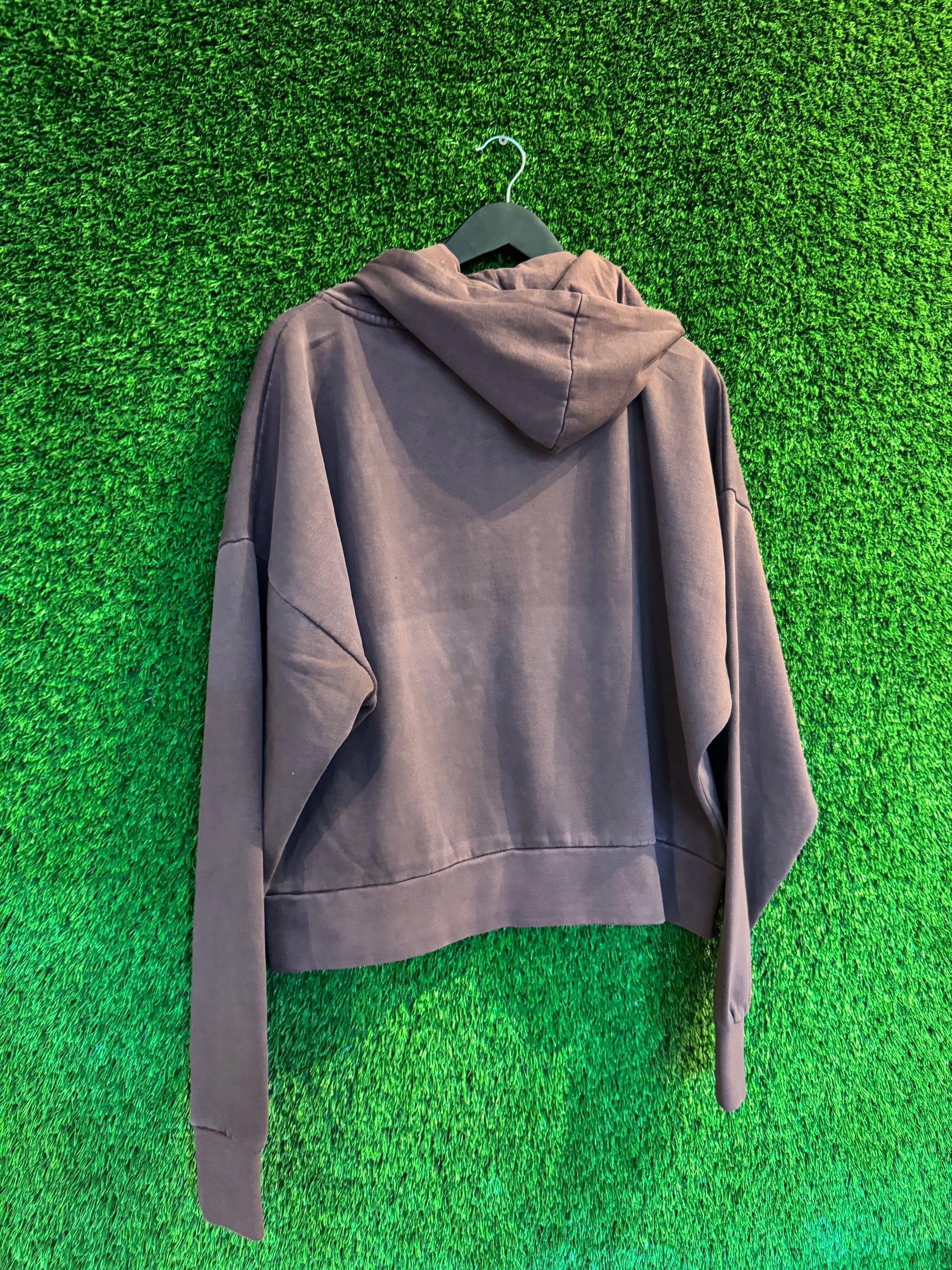 AMIS ET FLUERS "BEVERLY HILLS KIDS" brown rhinestone hoodie