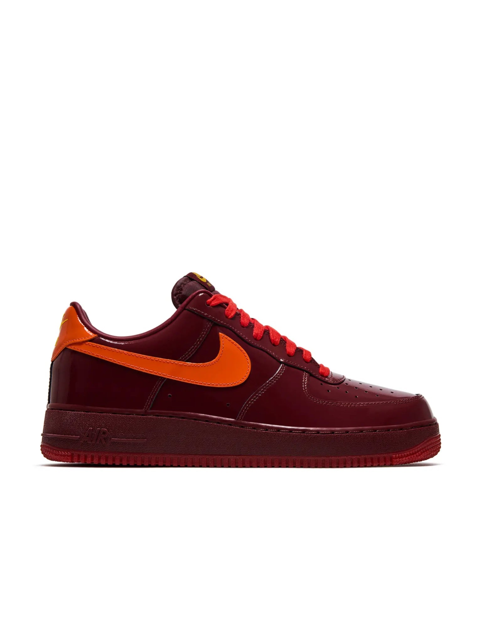 Nike AF1 Low Patent Leather Dark Team Red