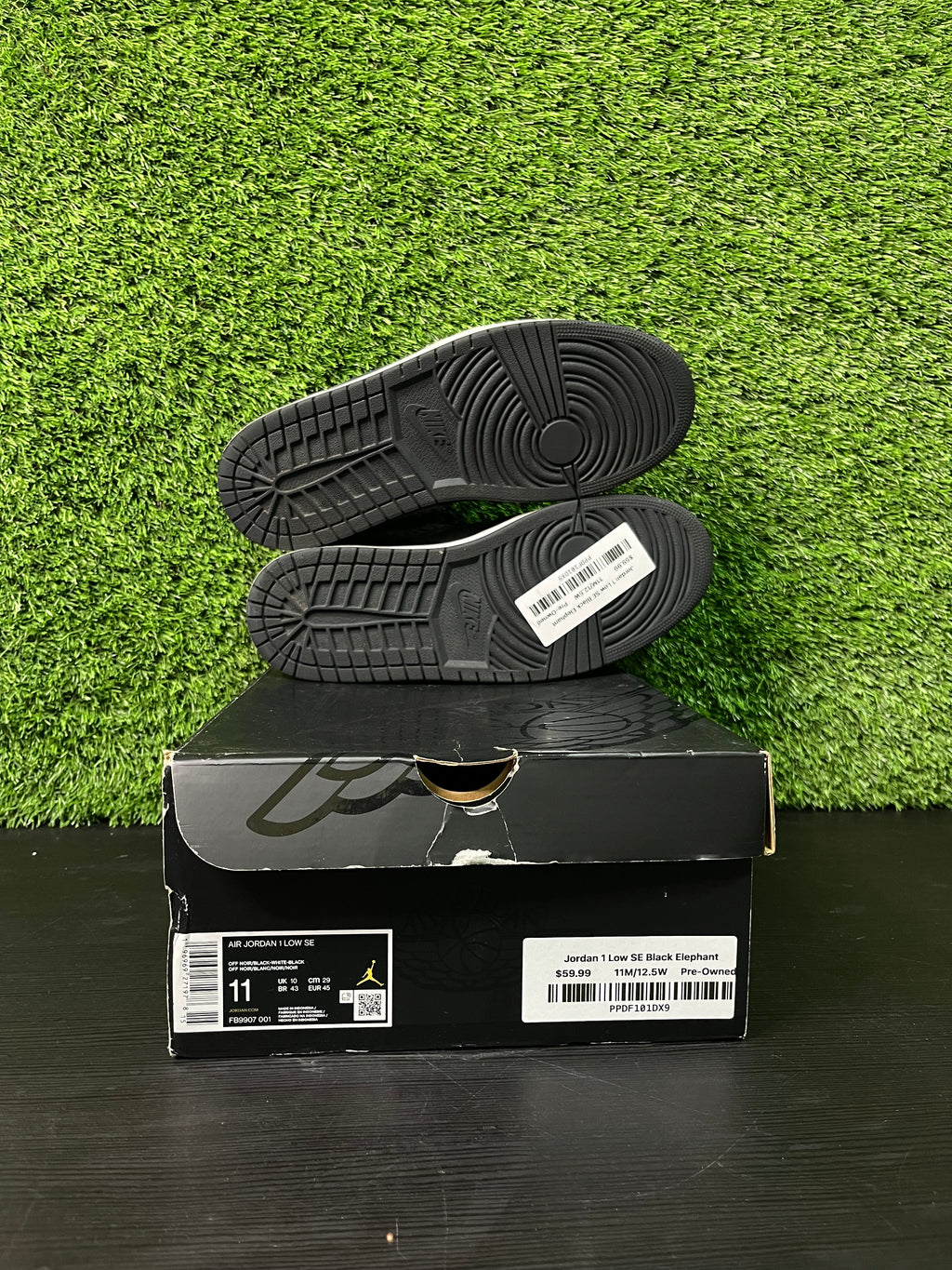 Jordan 1 Low SE Black Elephant